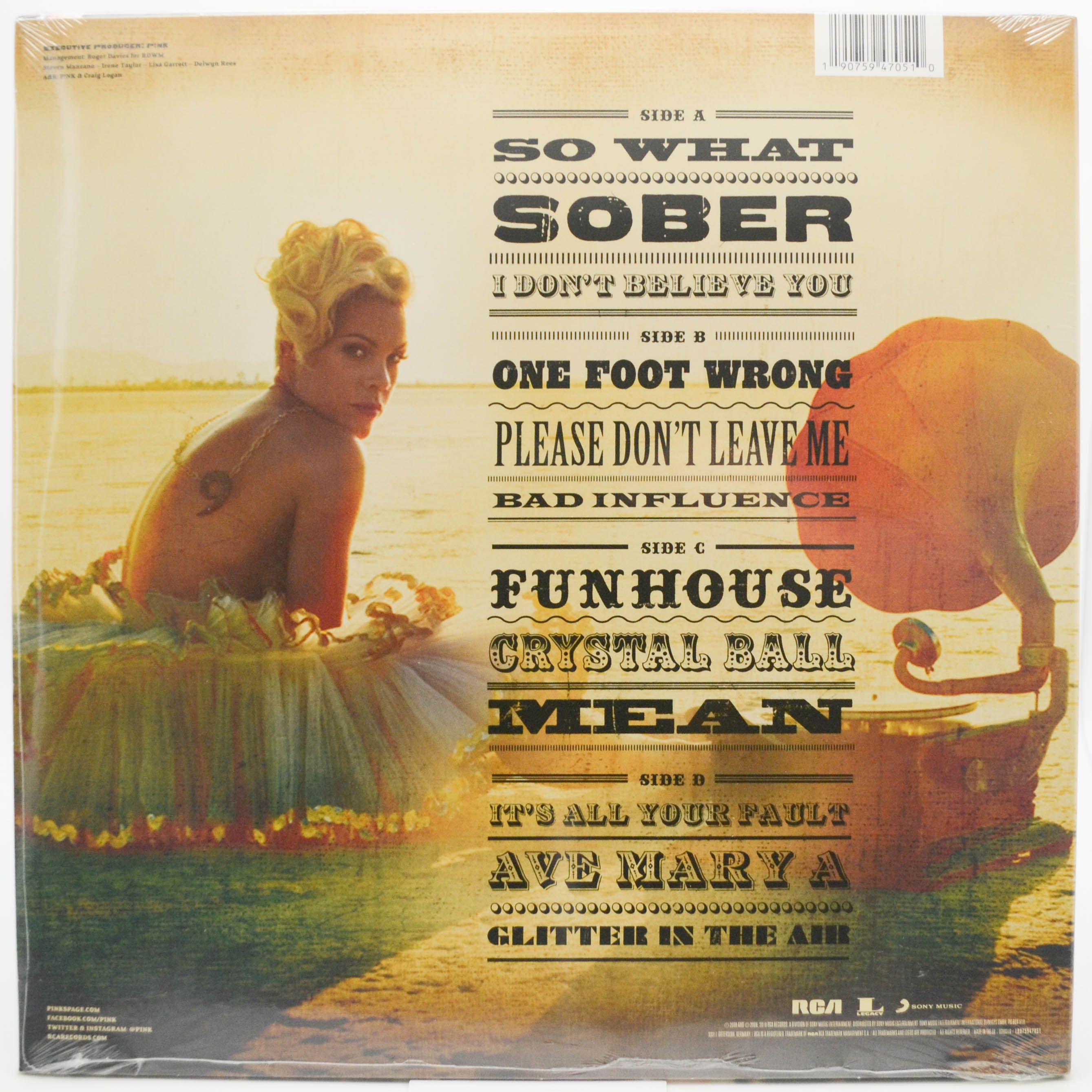 Виниловая пластинка P!NK — Funhouse (2LP), 2008