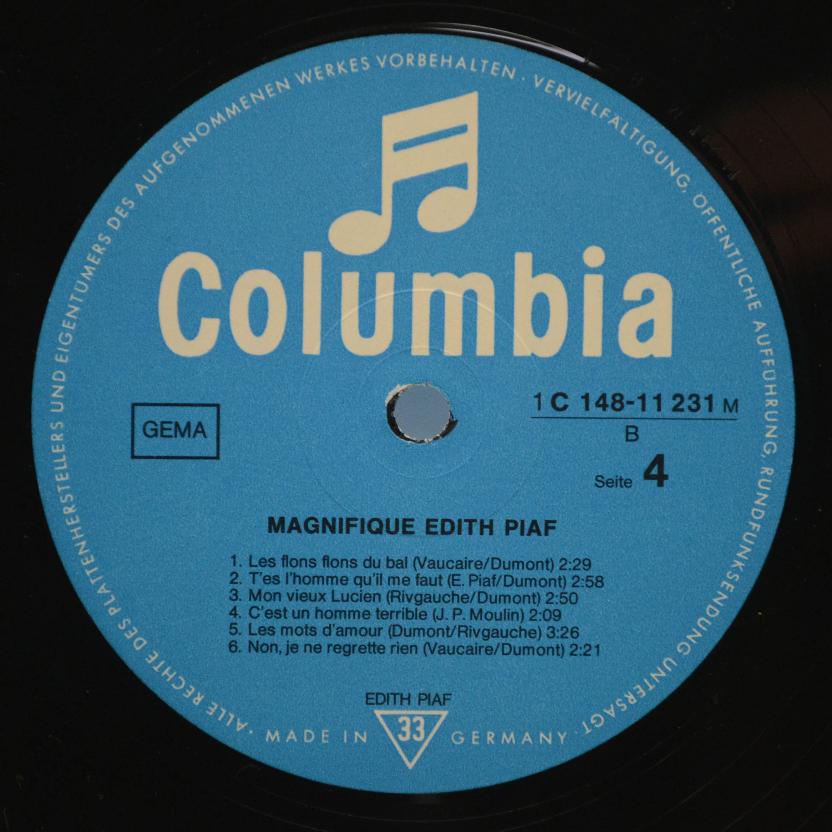 Edith Piaf — Magnifique Edith Piaf (2LP), 1973