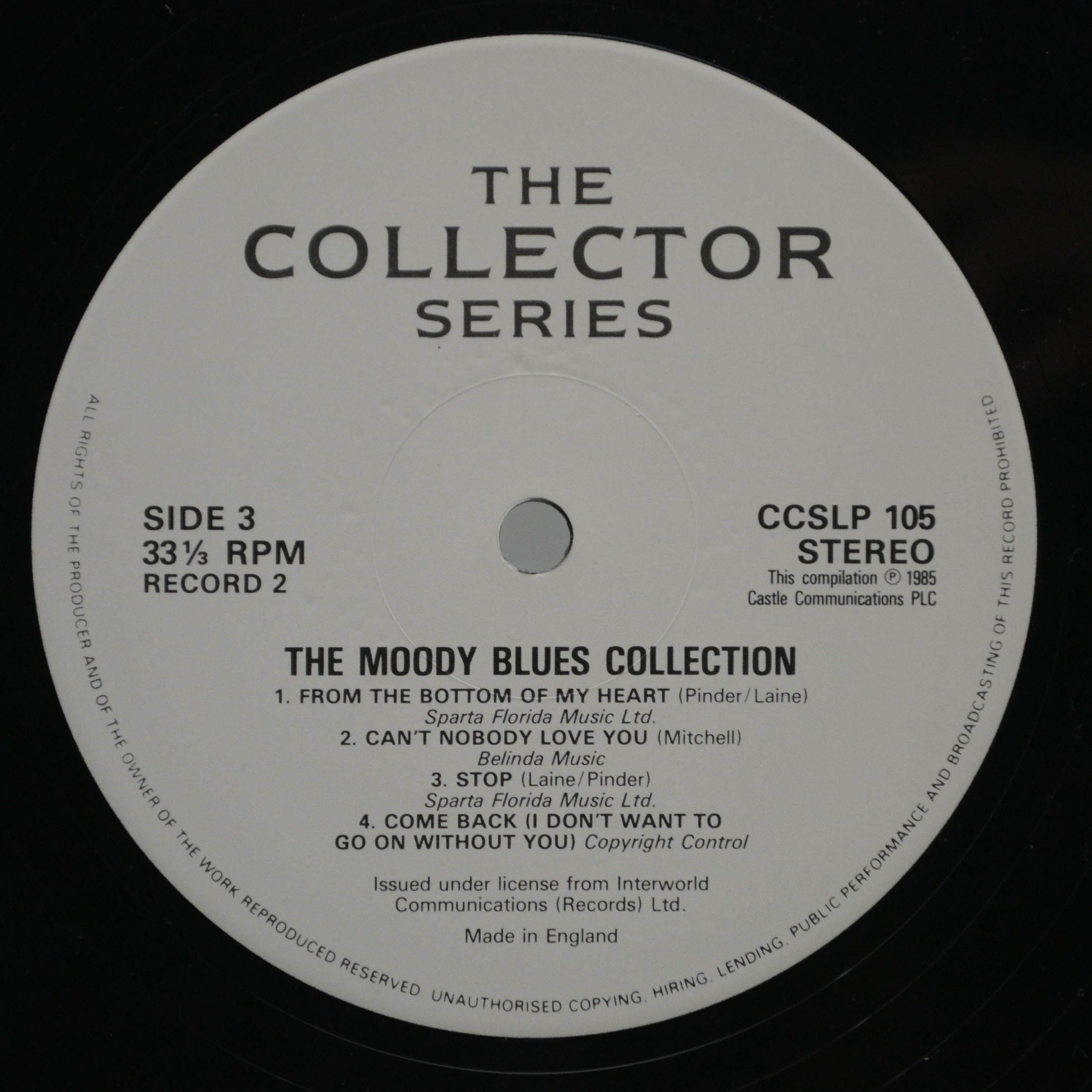 Виниловая пластинка Moody Blues — Collection (2LP, UK), 1985