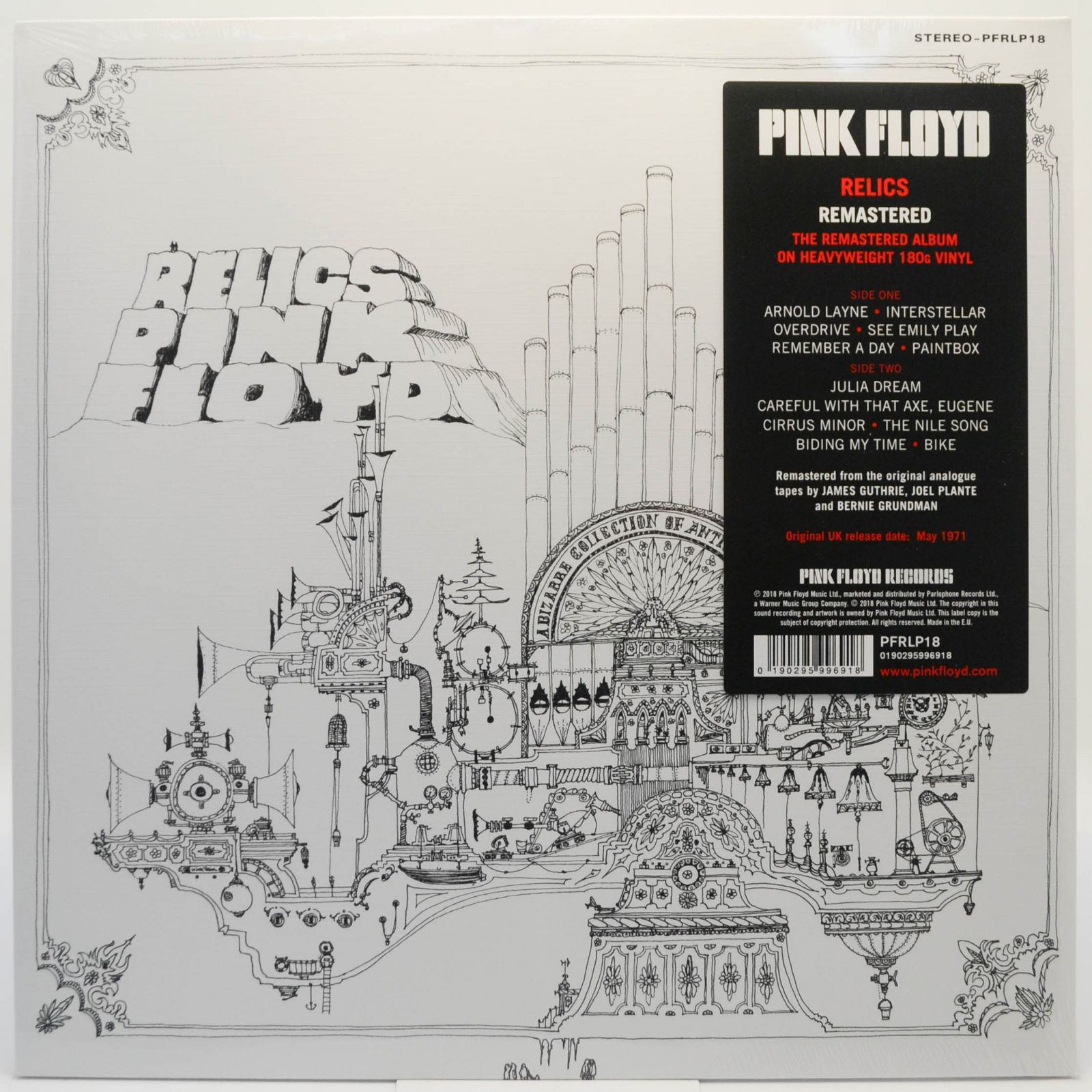 Виниловая пластинка Pink Floyd — Relics, 2018