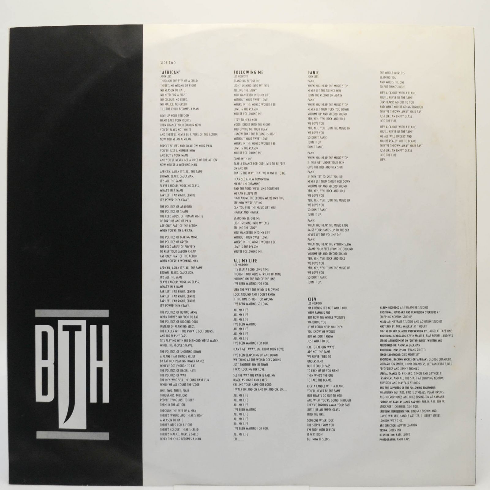 Виниловая пластинка Barclay James Harvest — Face To Face, 1987