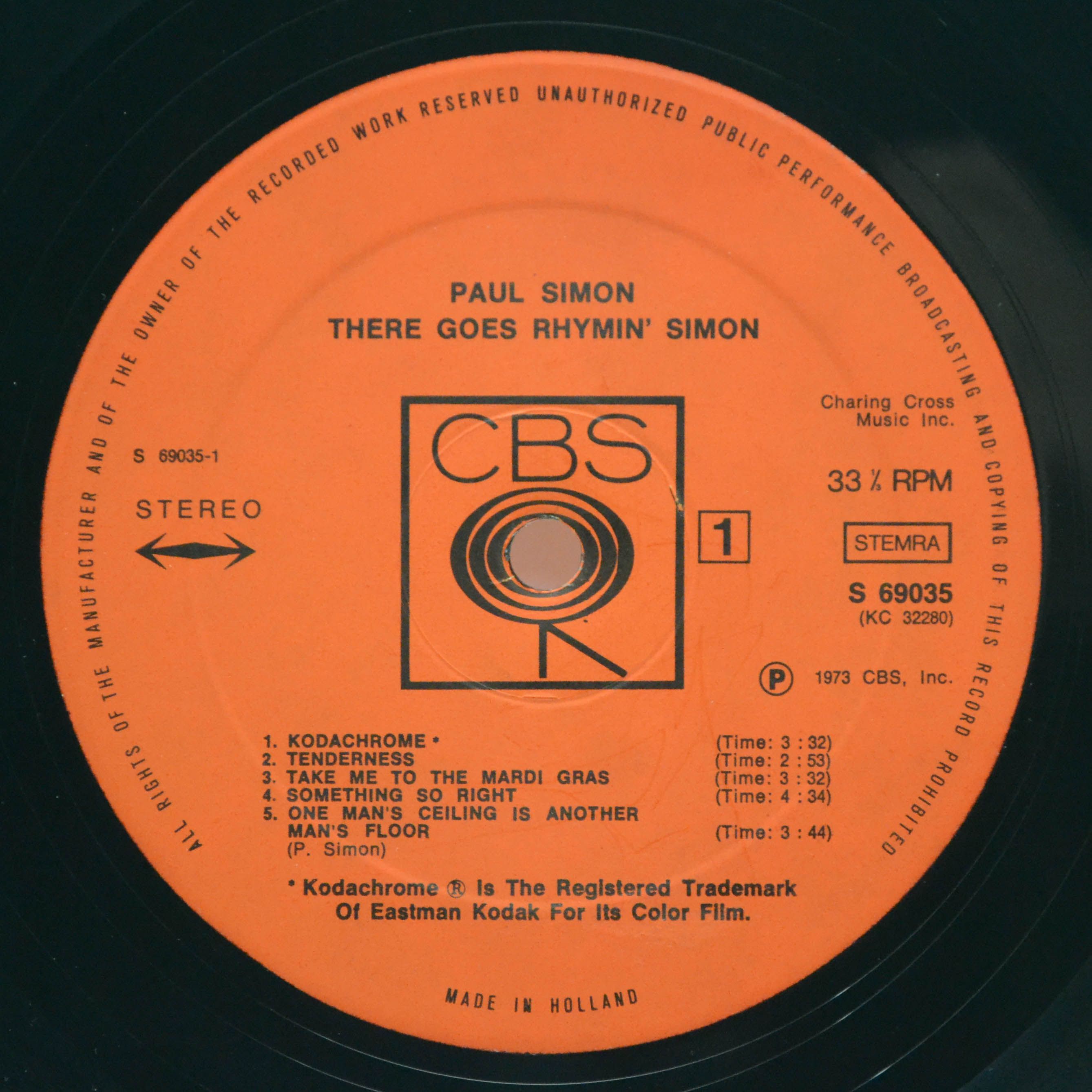 Виниловая пластинка Paul Simon — There Goes Rhymin' Simon, 1973