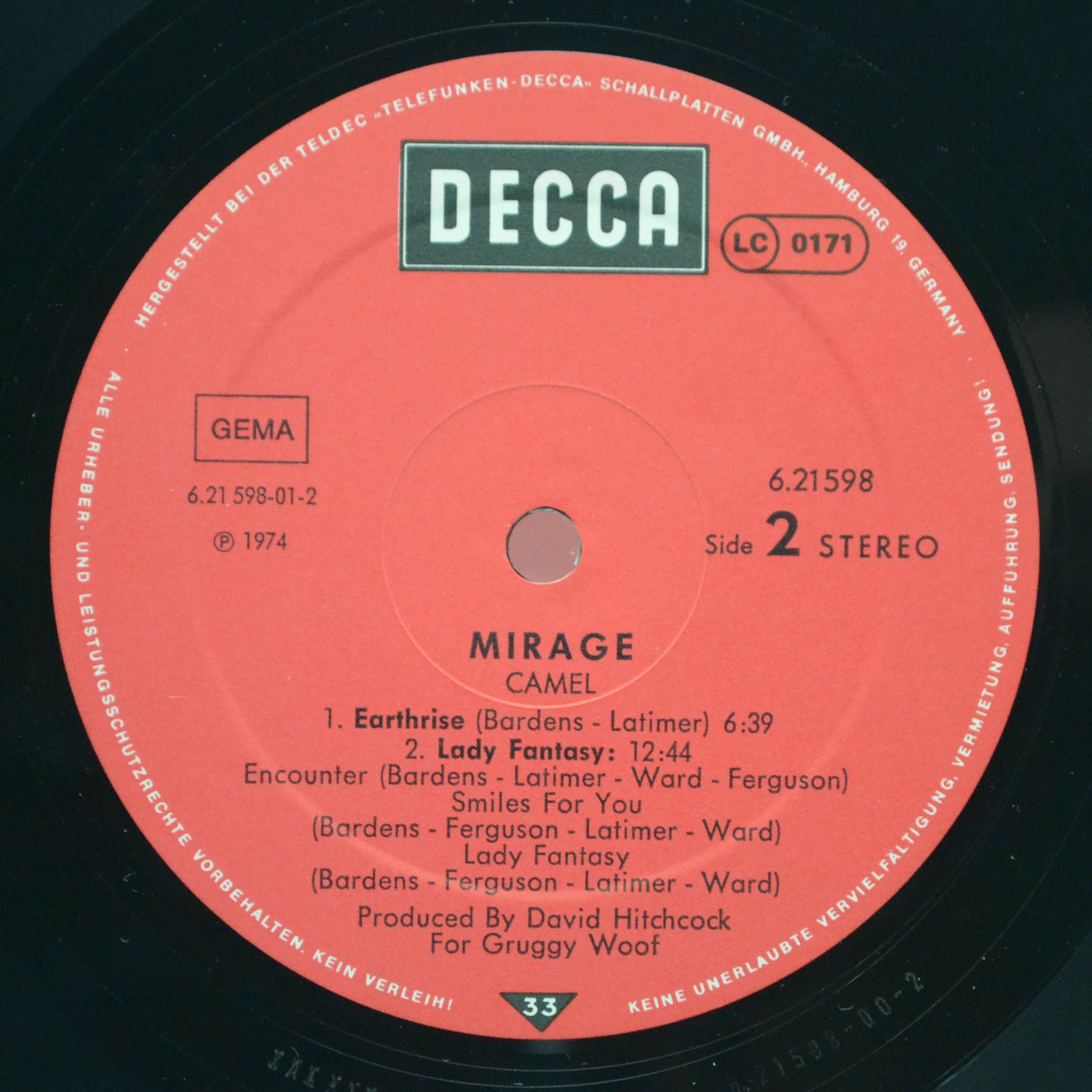 Camel — Mirage, 1974