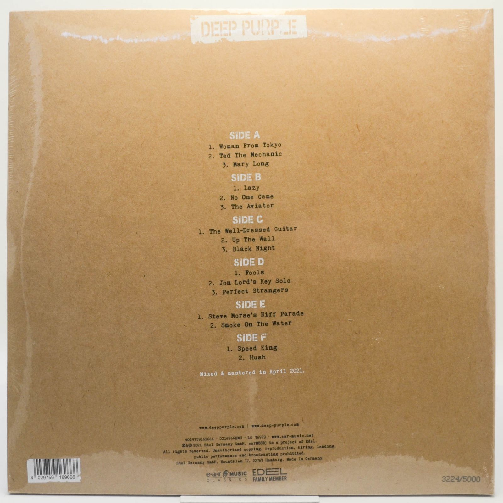 Deep Purple — Live In London 2002 (3LP), 2021