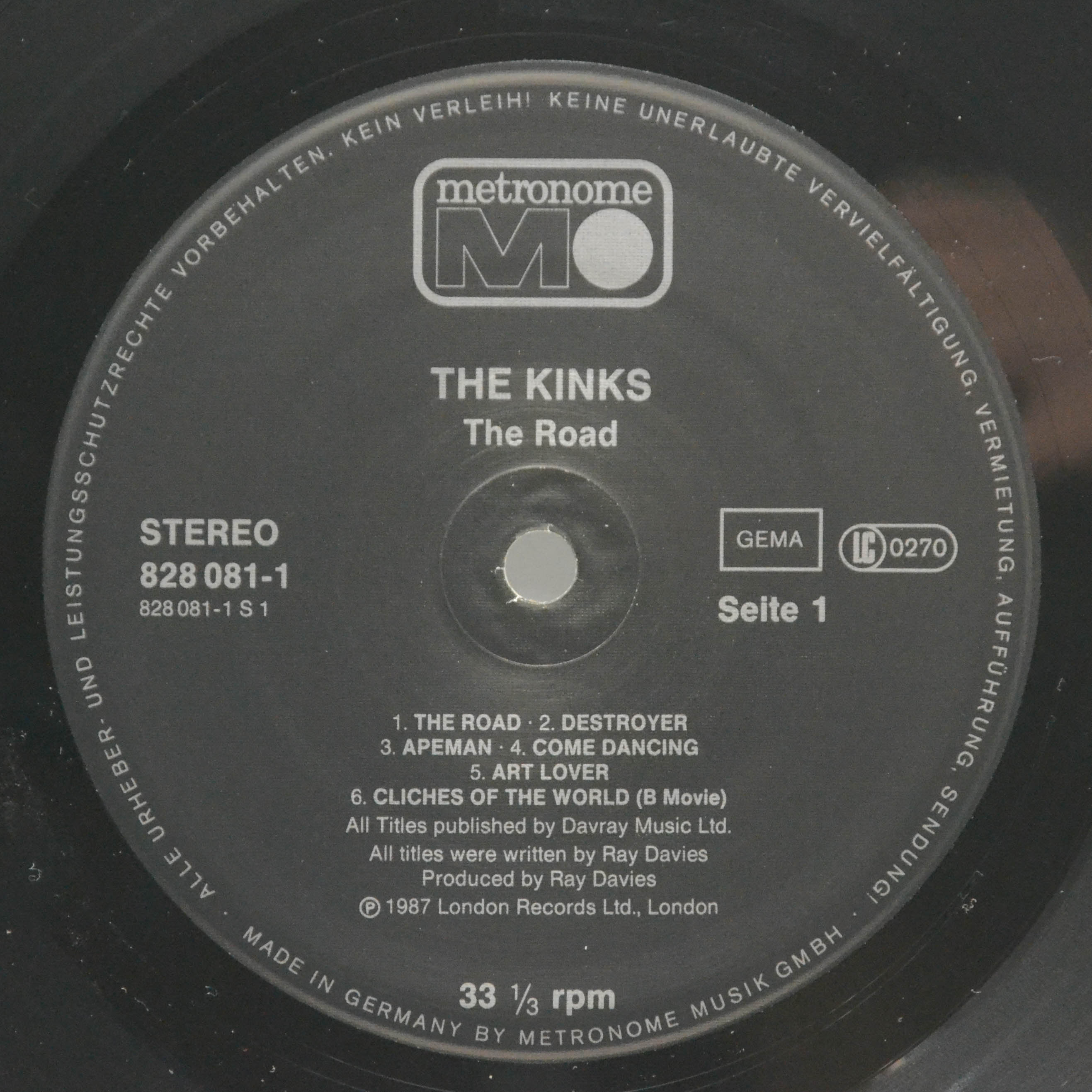 Kinks — The Road, 1987