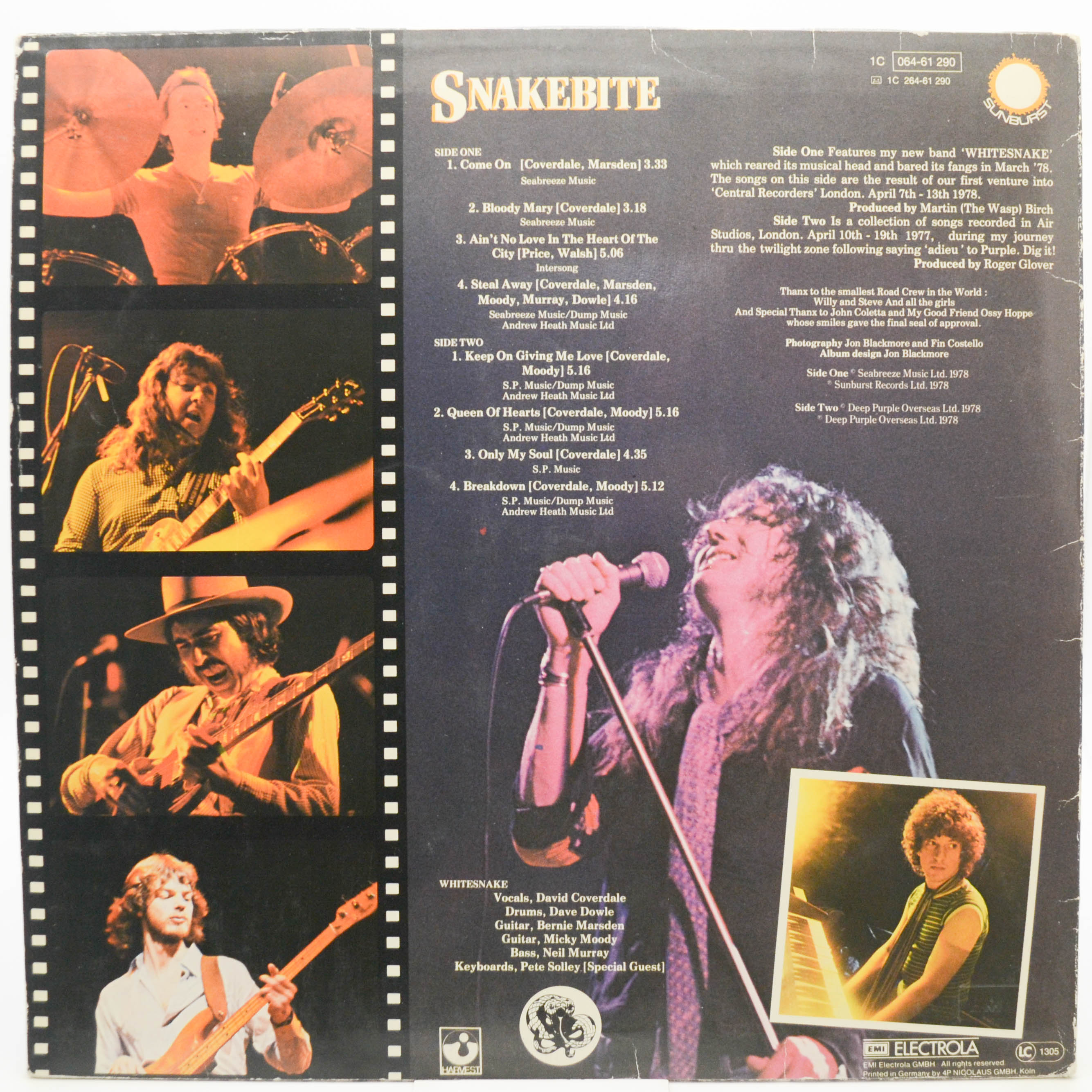 David Coverdales Whitesnake — Snakebite, 1978