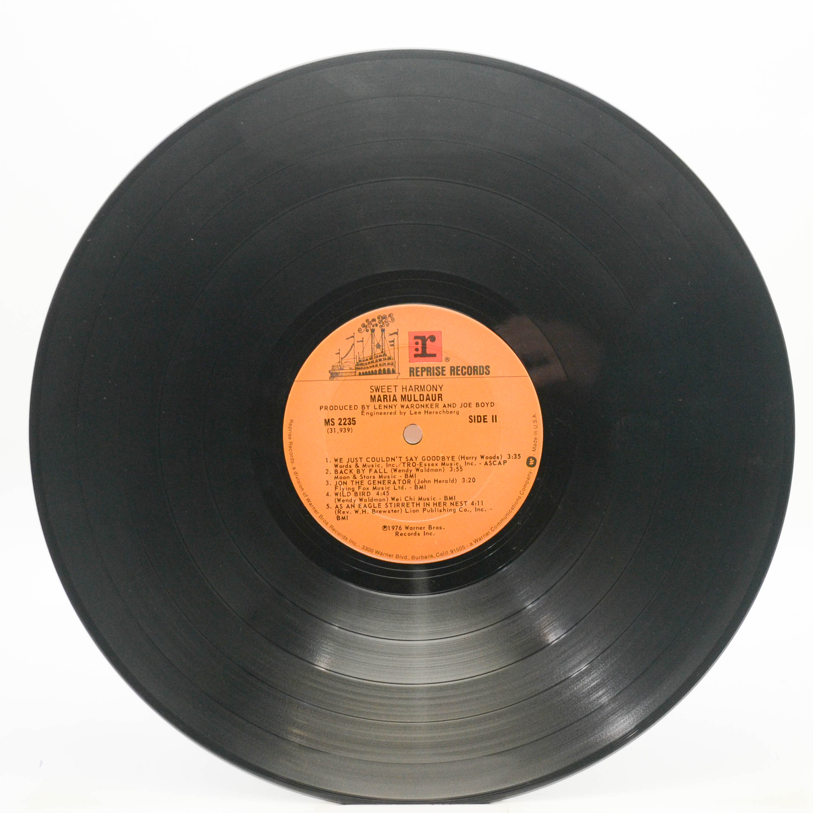 Виниловая пластинка Maria Muldaur — Sweet Harmony (1-st, USA), 1976