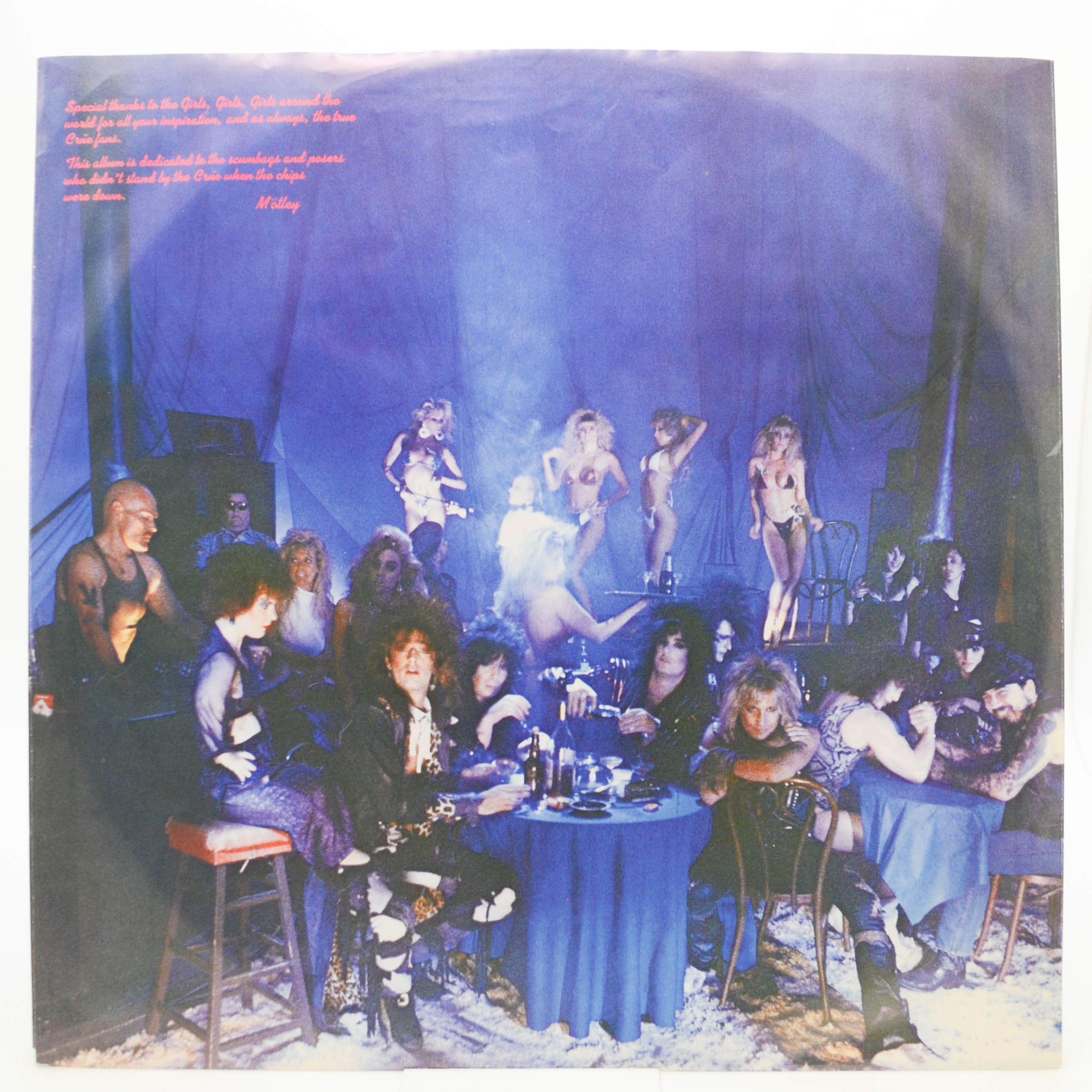 Виниловая пластинка Mötley Crüe — Girls, Girls, Girls, 1987
