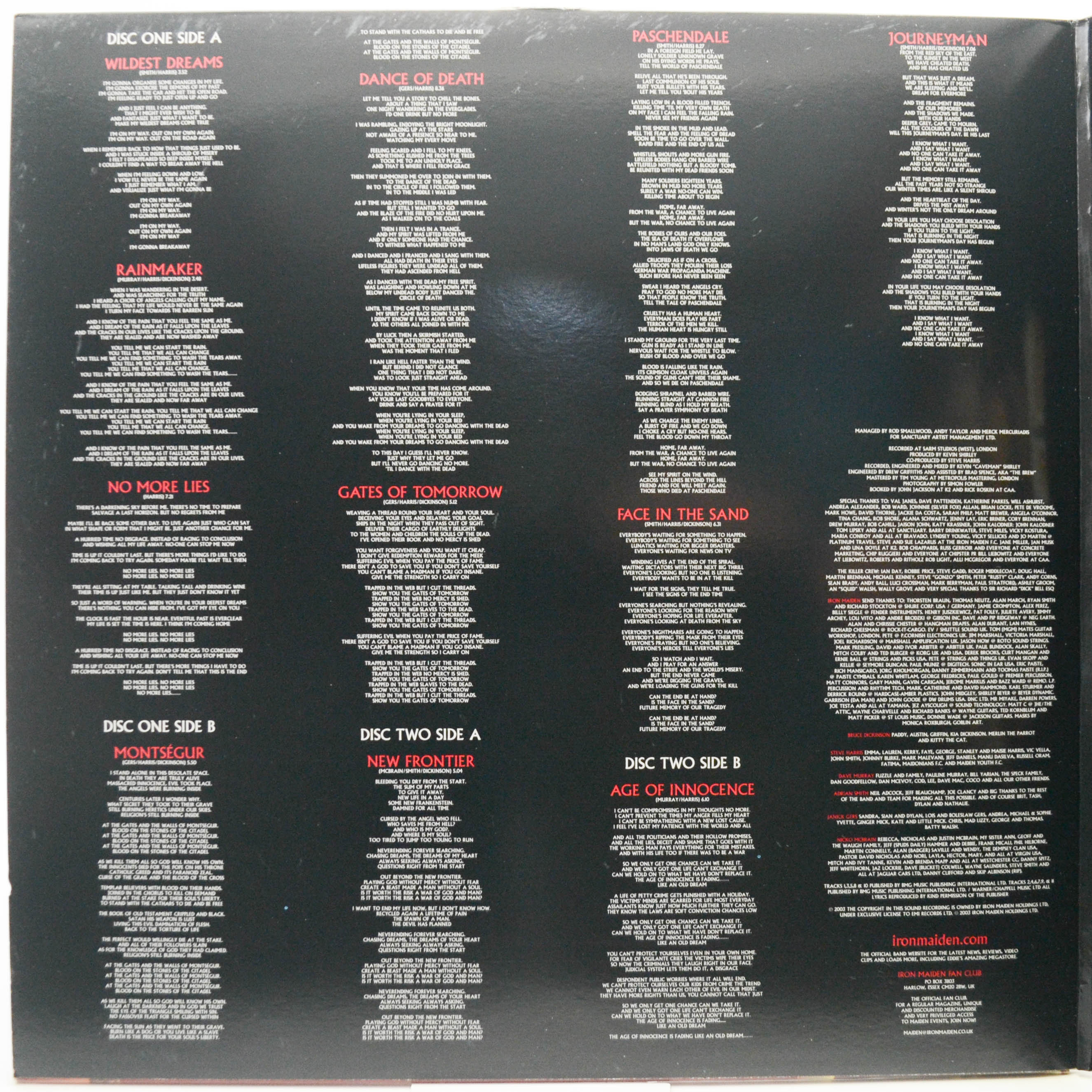 Iron Maiden — Dance Of Death (2LP), 2003