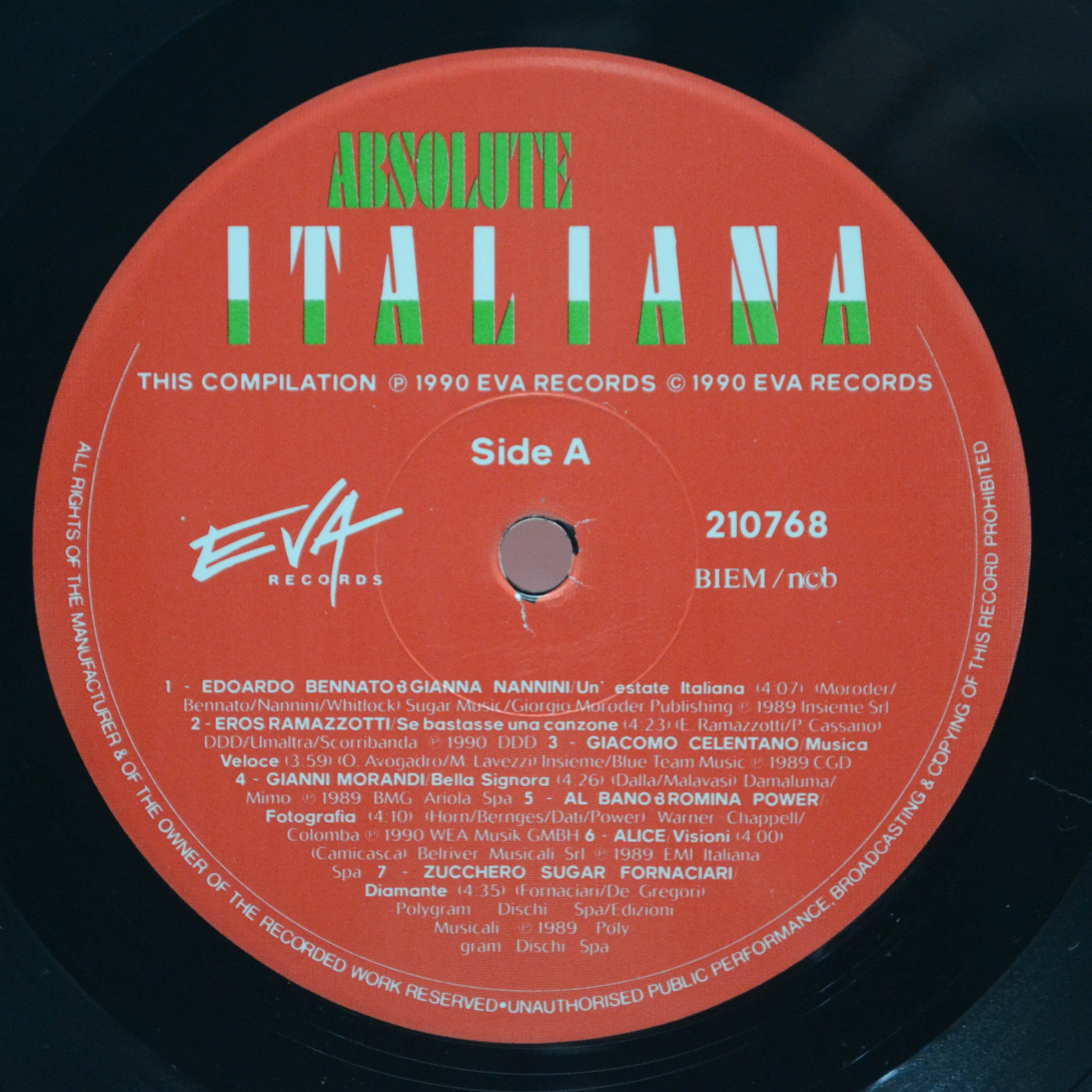 Various — Absolute Italiana, 1990