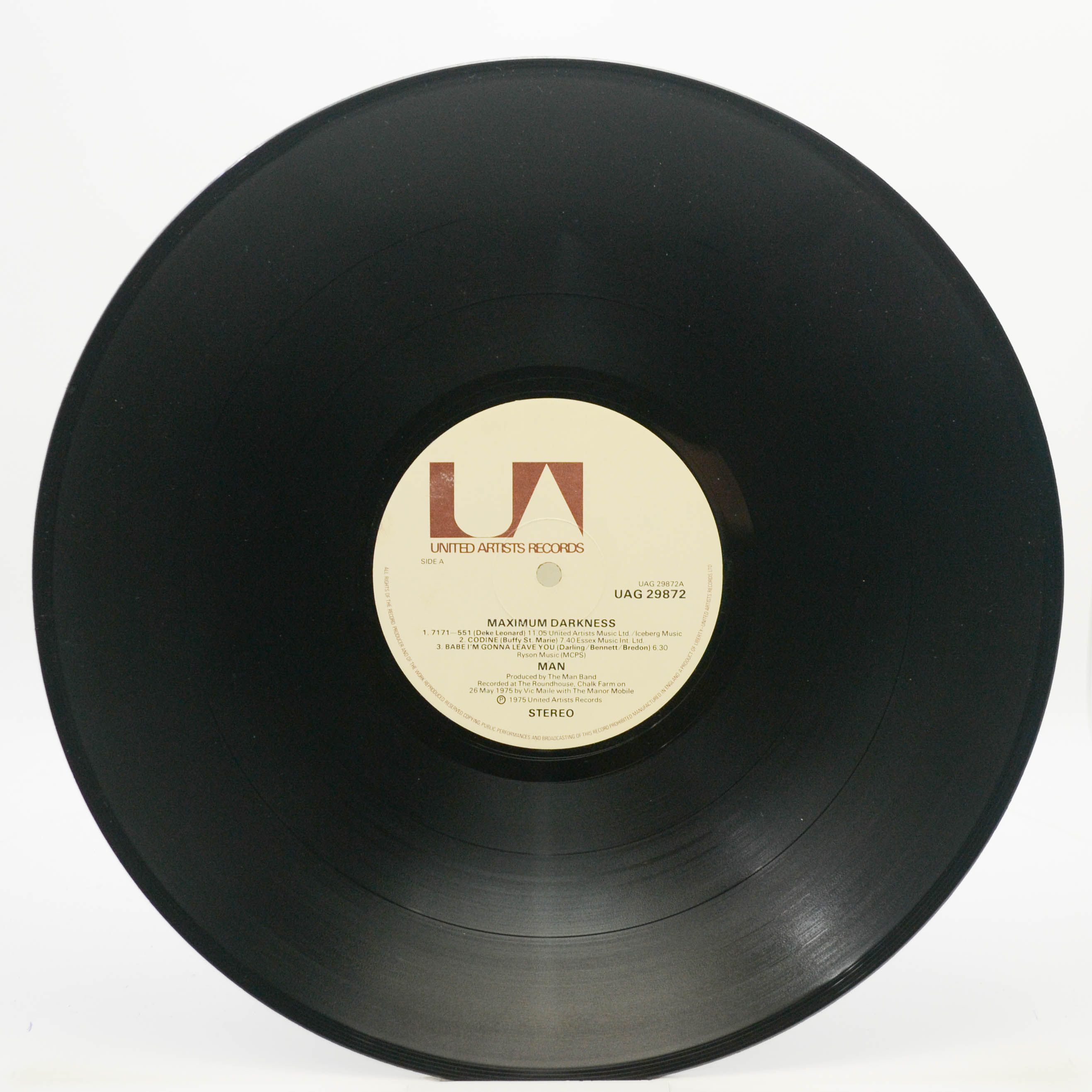 Виниловая пластинка Man — Maximum Darkness (1-st, UK), 1975