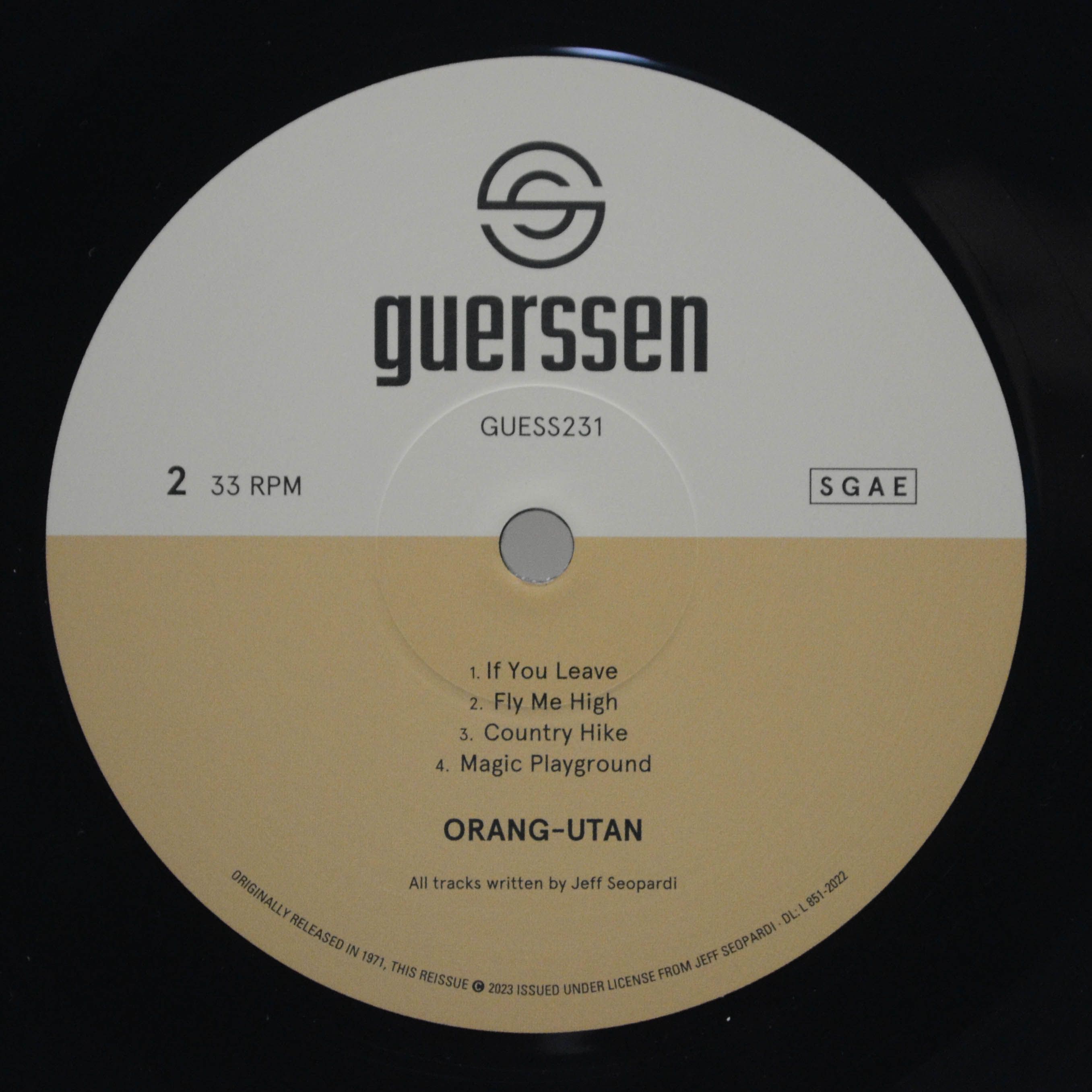 Виниловая пластинка Orang-Utan — Orang-Utan, 1971