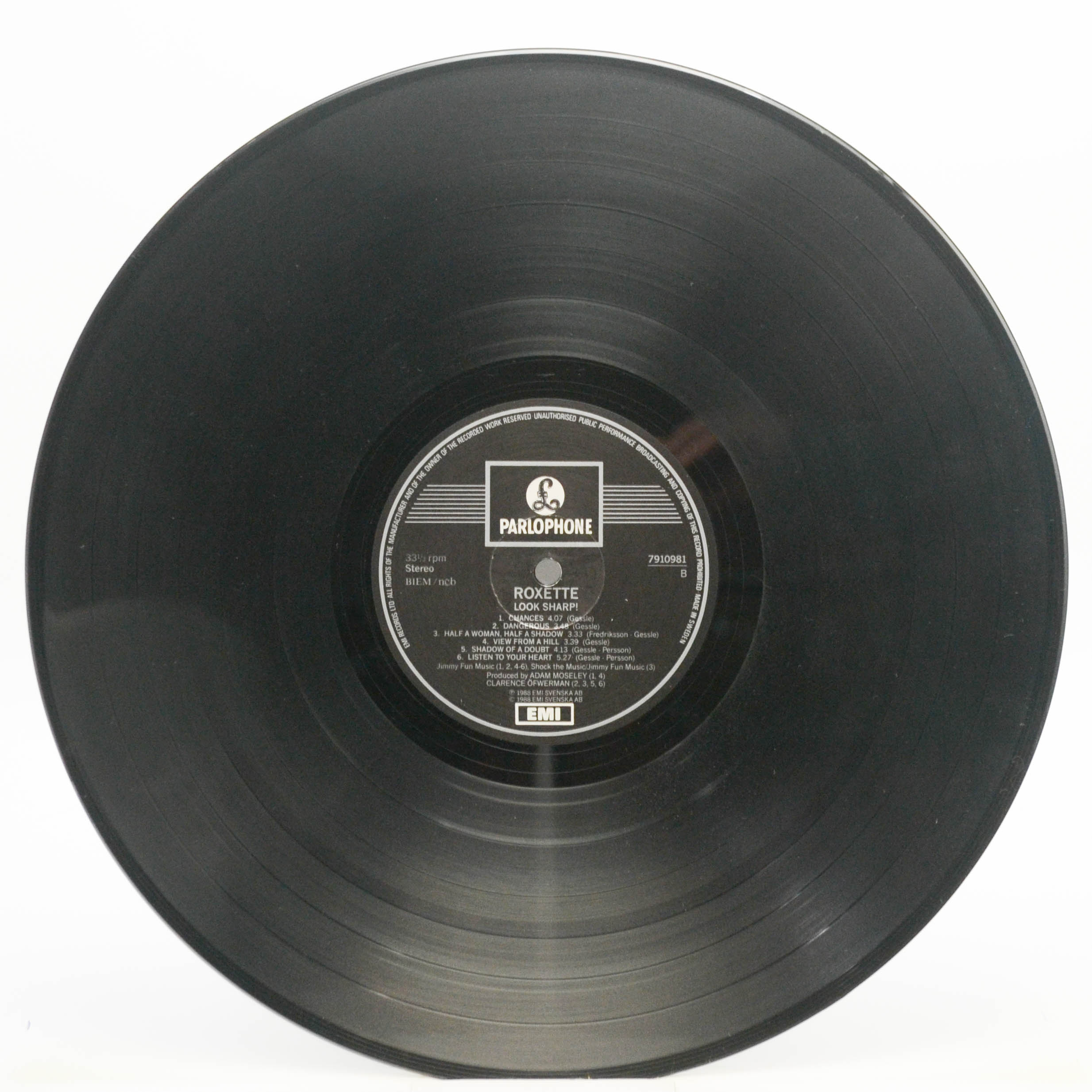 Виниловая пластинка Roxette — Look Sharp! (1-st, Sweden), 1988