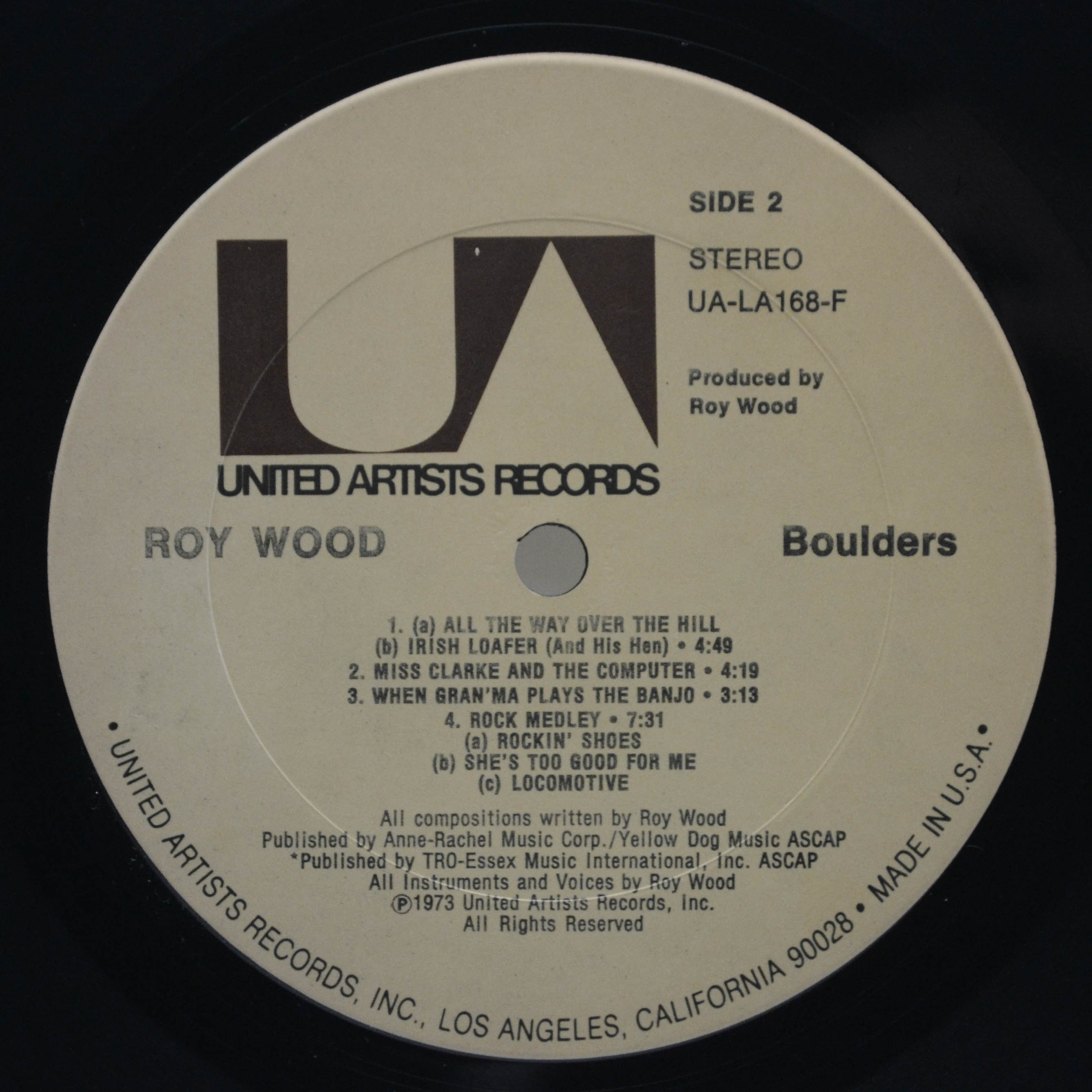 Roy Wood — Boulders (USA), 1973