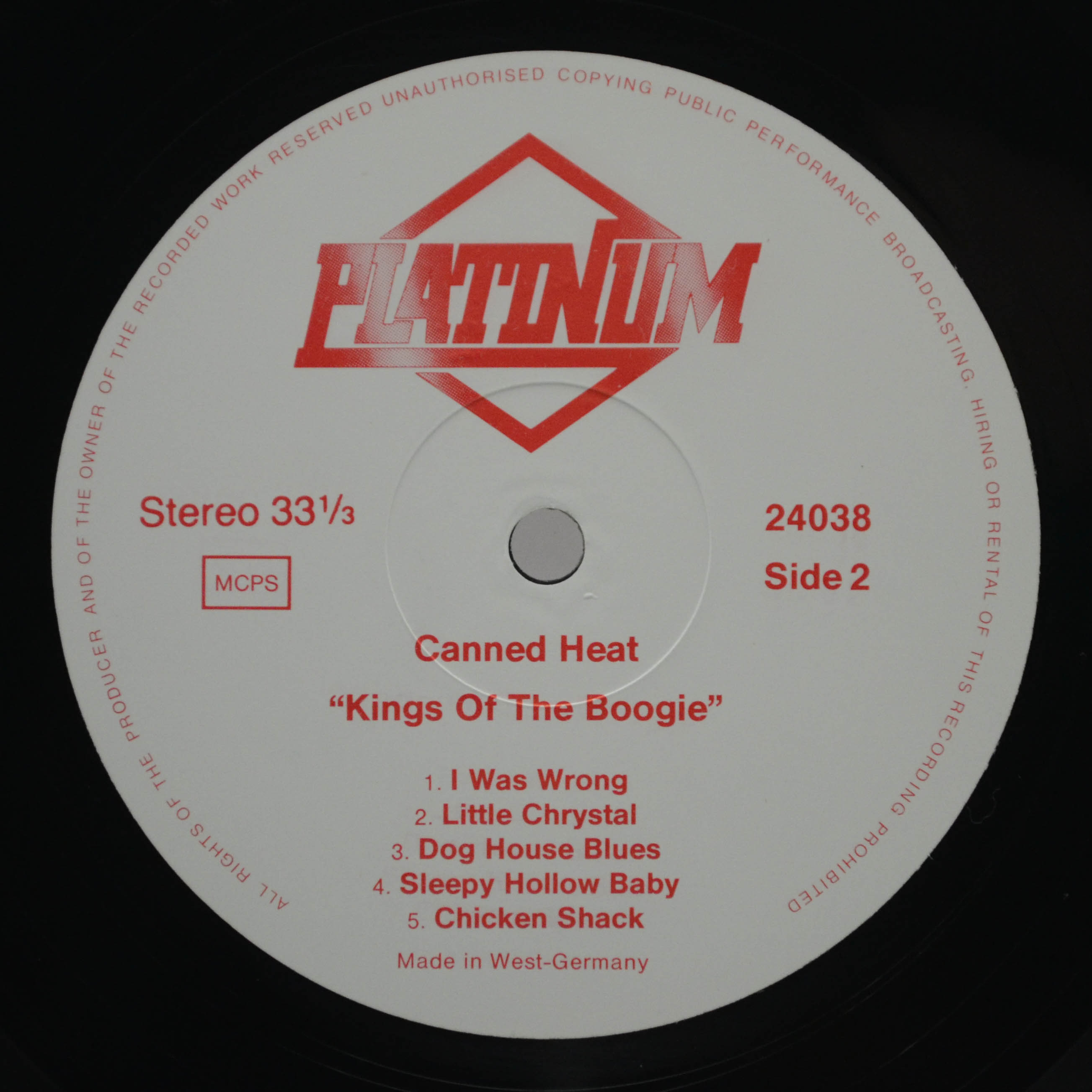 Виниловая пластинка Canned Heat — Kings Of The Boogie, 1985