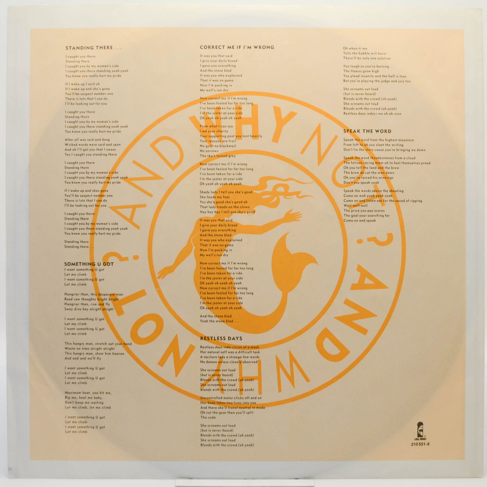 Виниловая пластинка And Why Not — Move Your Skin, 1990