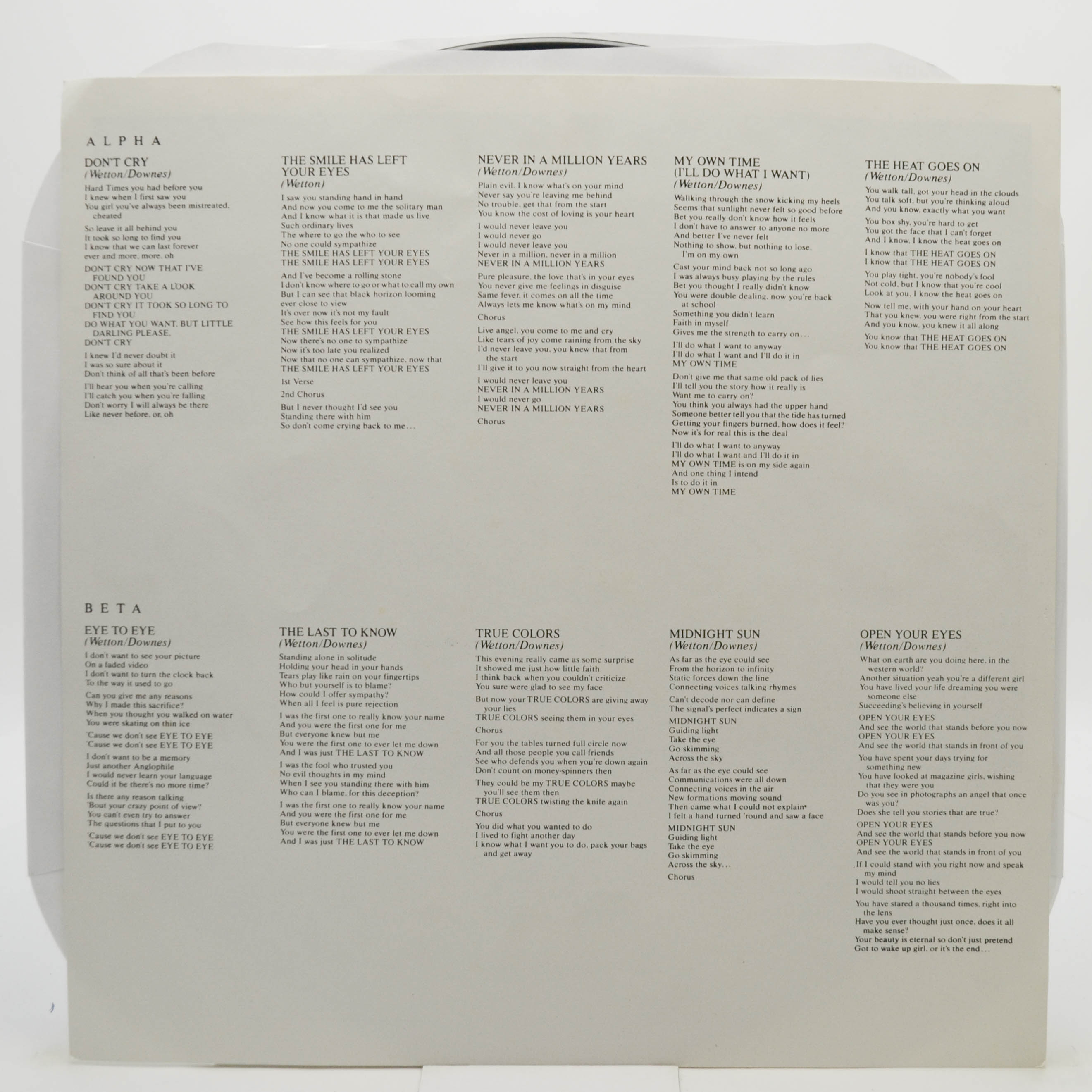 Asia — Alpha, 1983