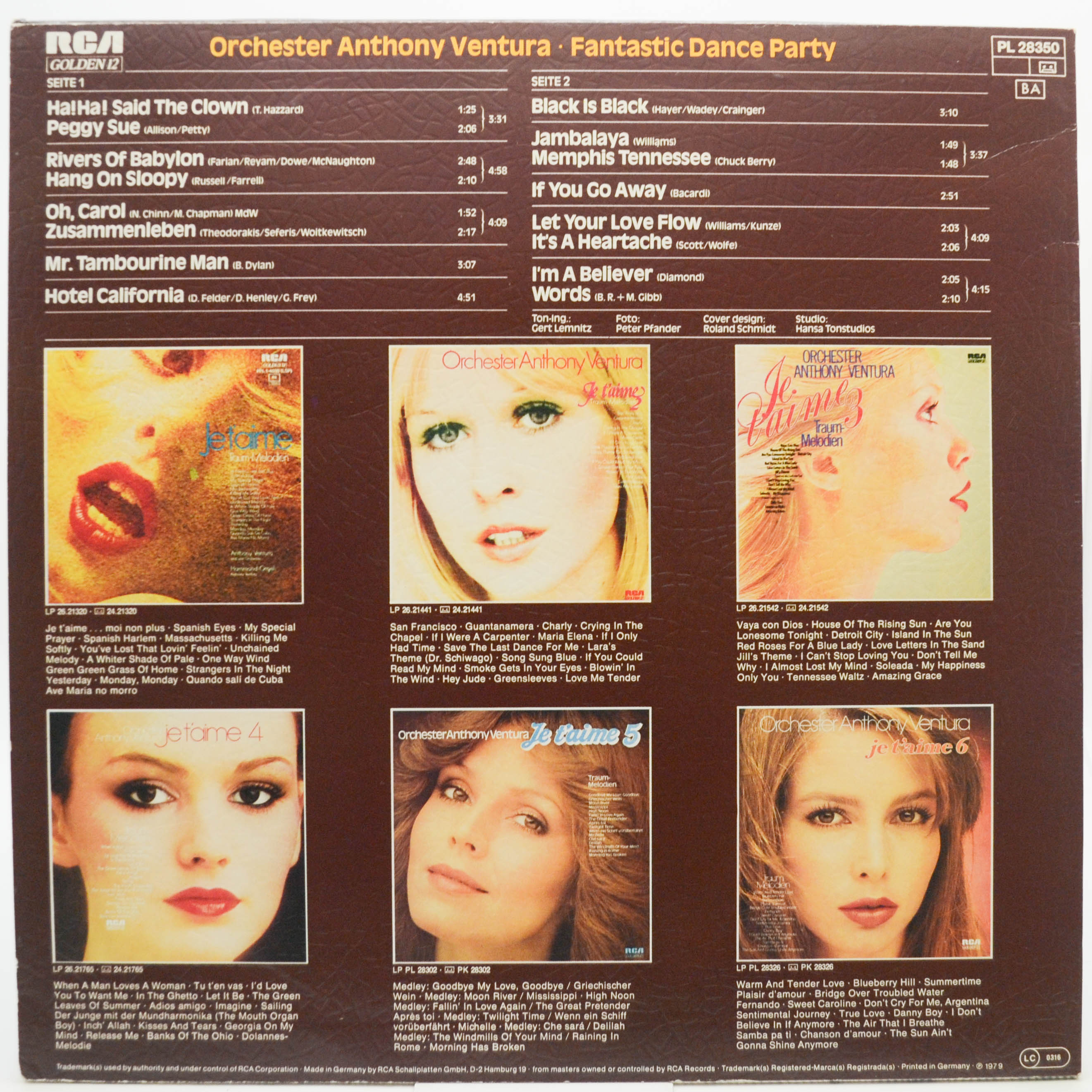 Orchester Anthony Ventura — Fantastic Dance Party, 1979