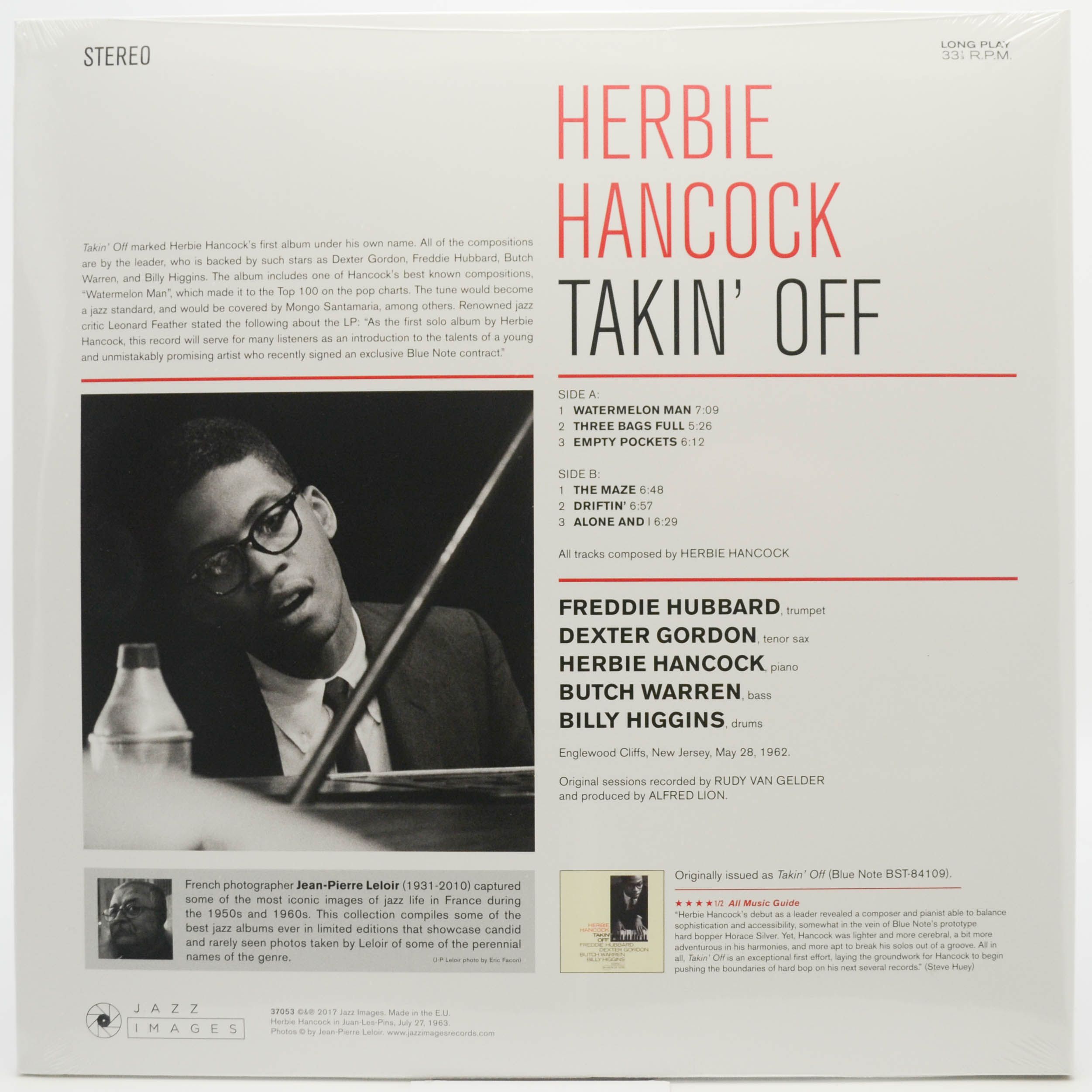 Виниловая пластинка Herbie Hancock — Takin' Off, 1962