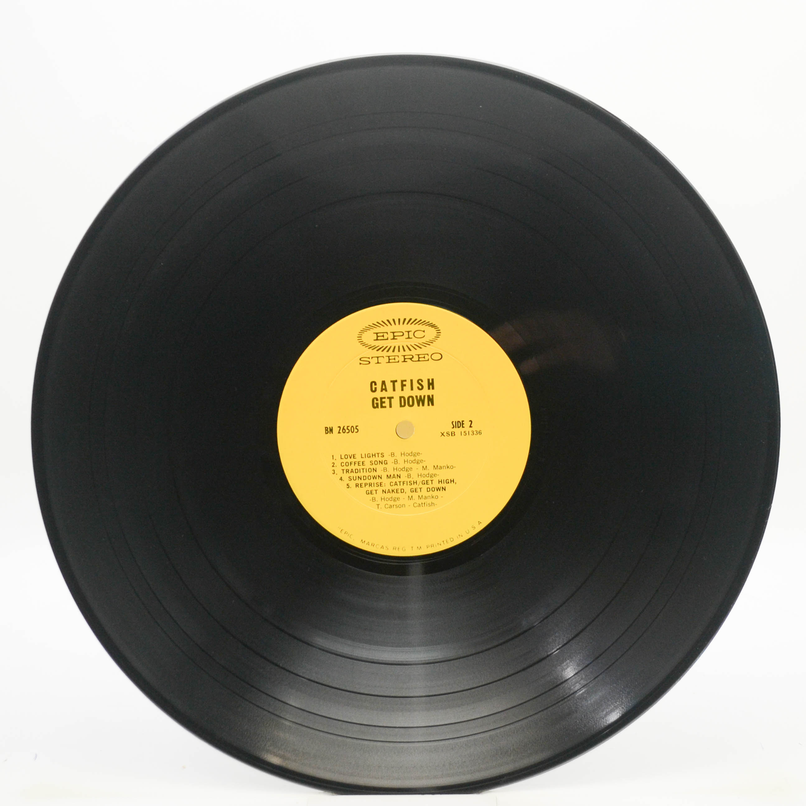 Виниловая пластинка Catfish — Get Down (1-st, USA), 1969