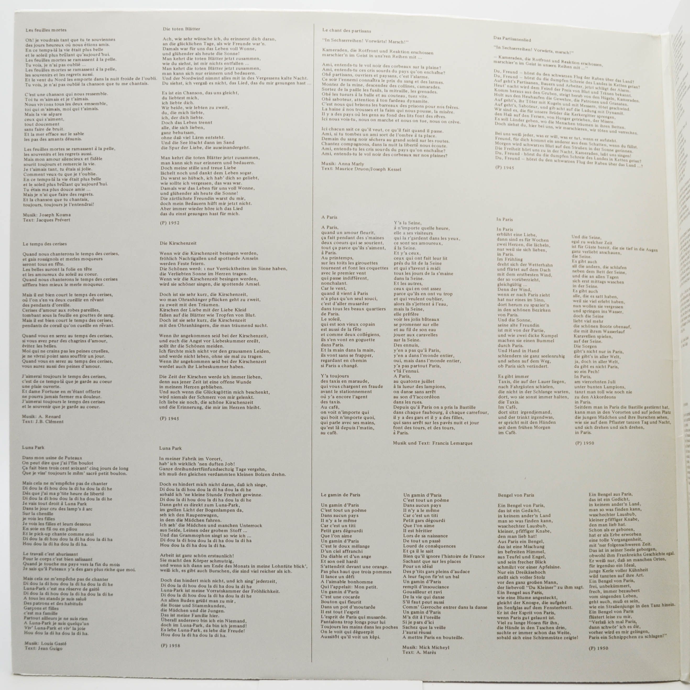 Yves Montand — Seine Grossen Erfolge, 1978