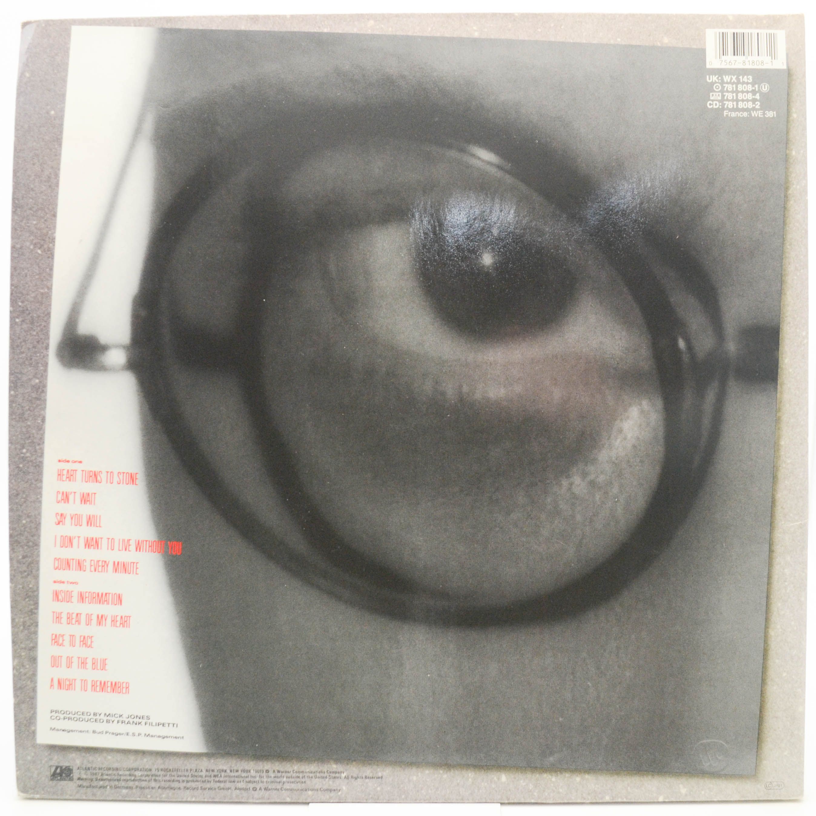 Foreigner — Inside Information, 1987