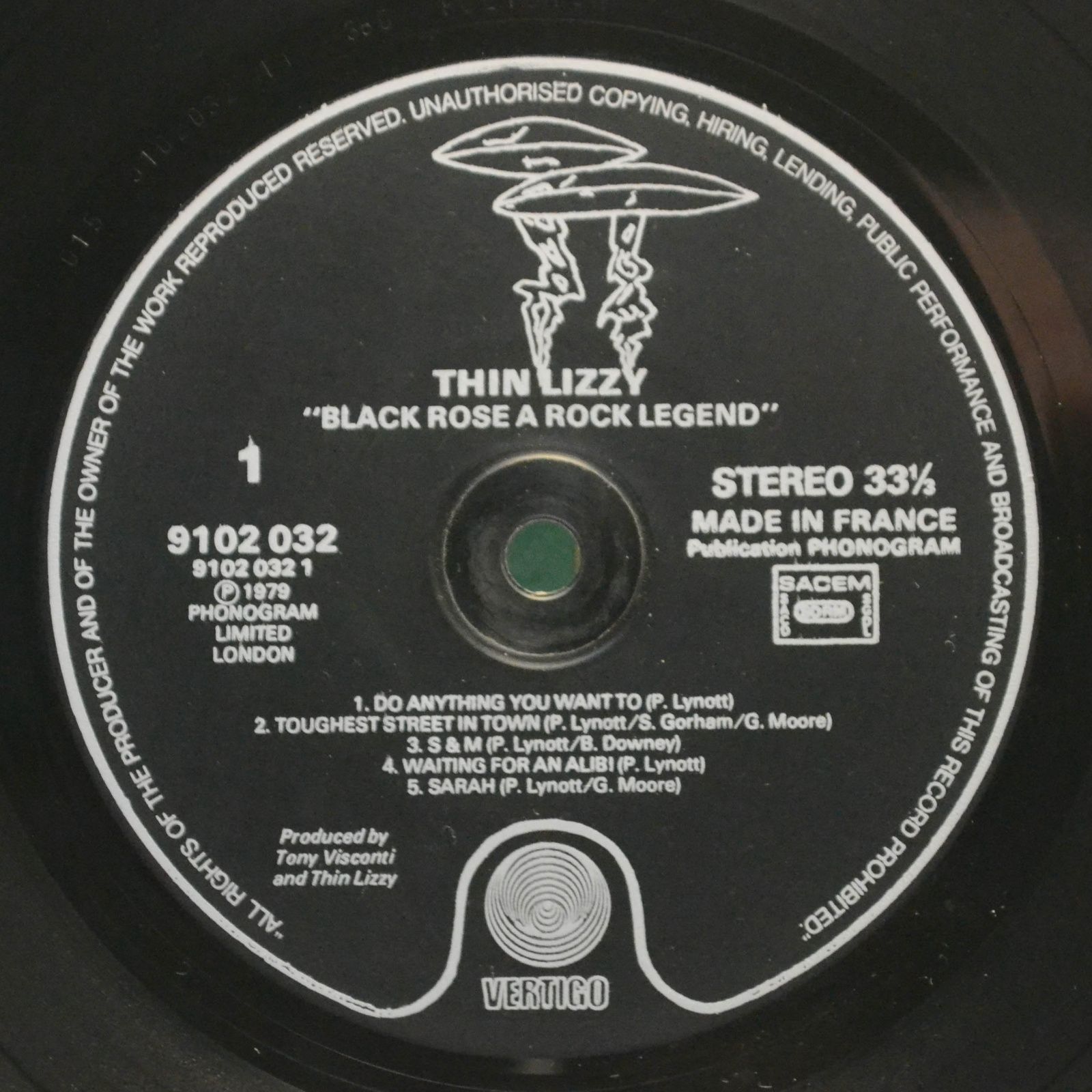 Виниловая пластинка Thin Lizzy — Black Rose (A Rock Legend), 1979