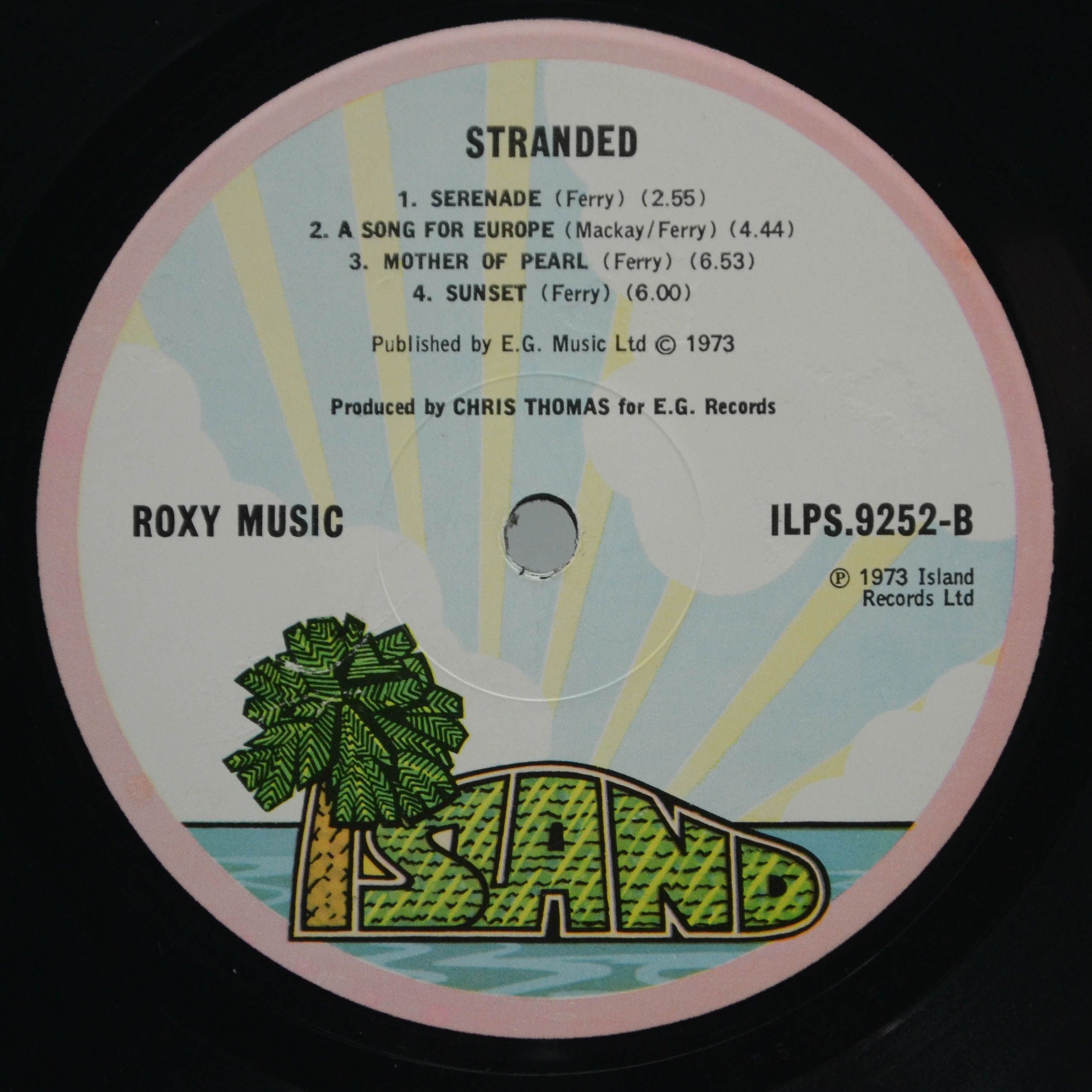 Виниловая пластинка Roxy Music — Stranded (1-st, UK), 1973