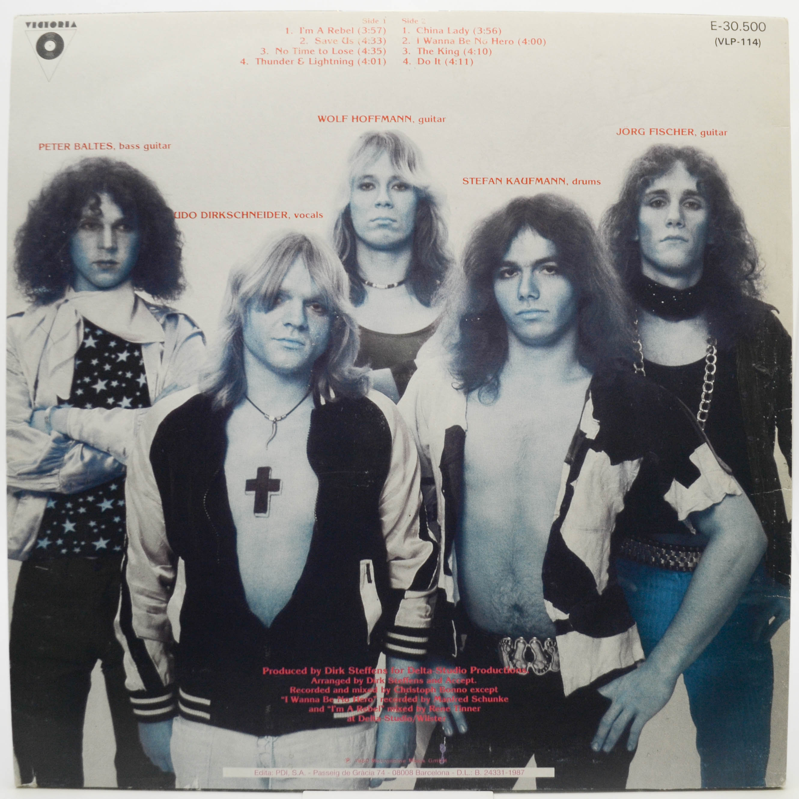 Accept — I'm A Rebel, 1980