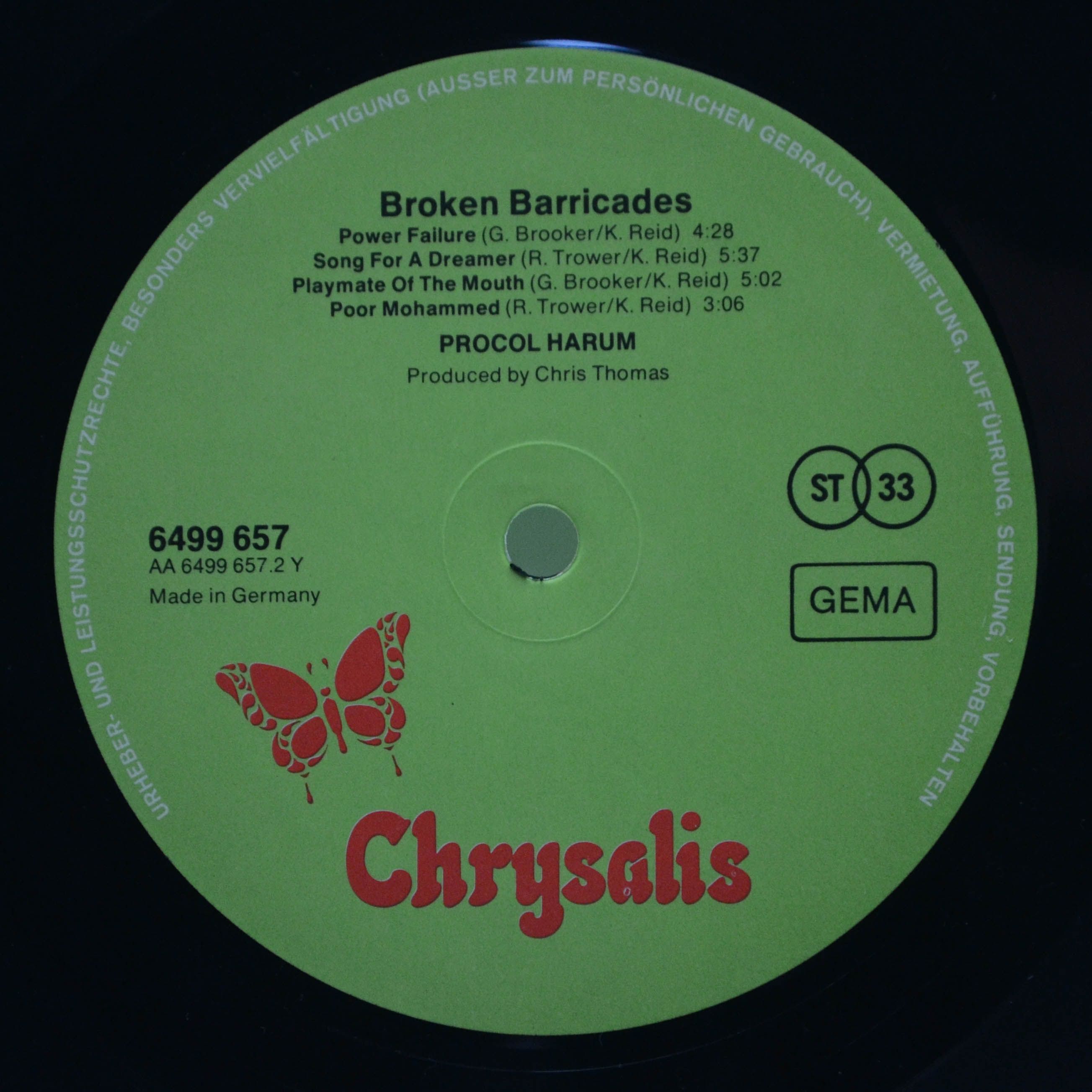 Procol Harum — Broken Barricades, 1971
