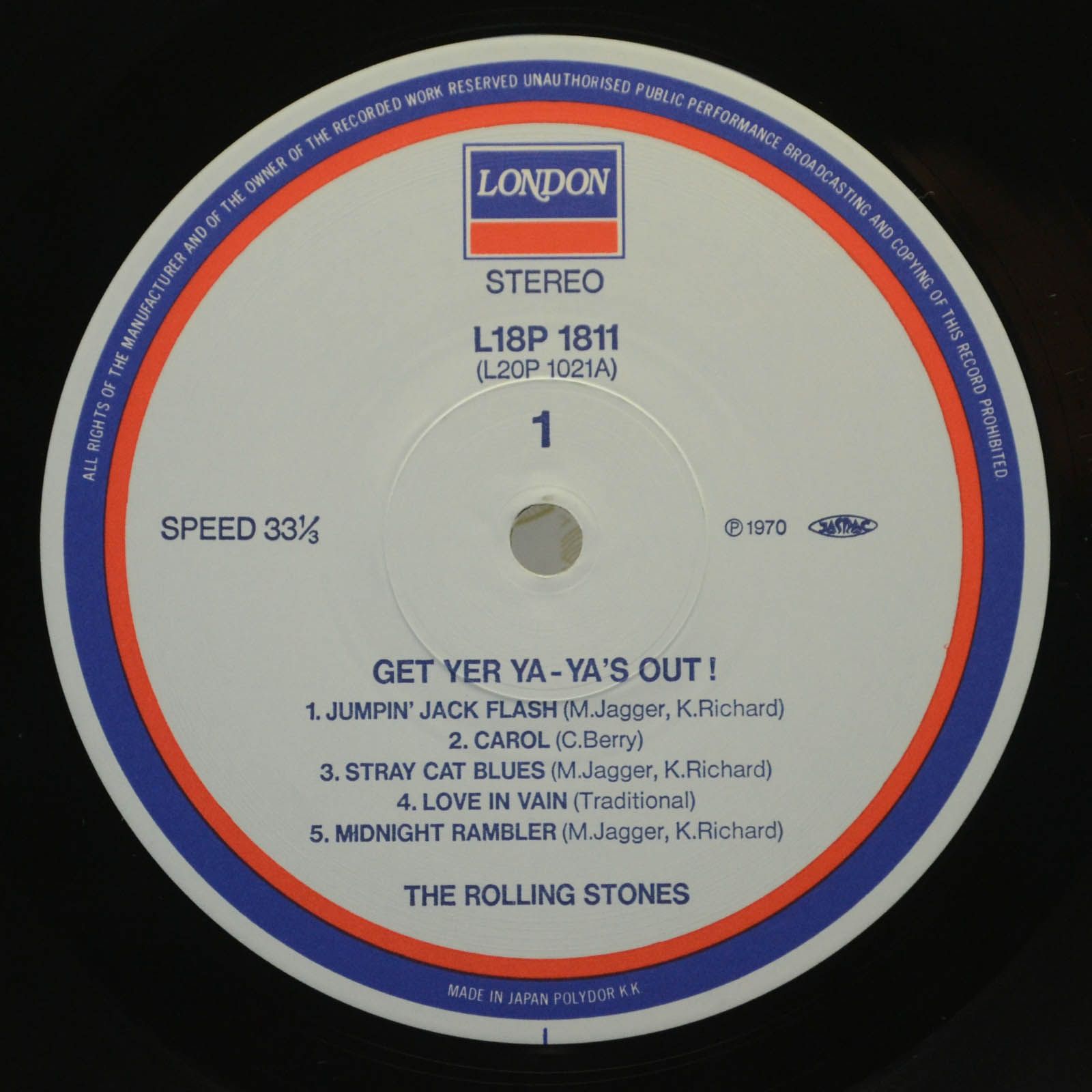 Rolling Stones — Get Yer Ya-Ya's Out! - The Rolling Stones In Concert, 1970