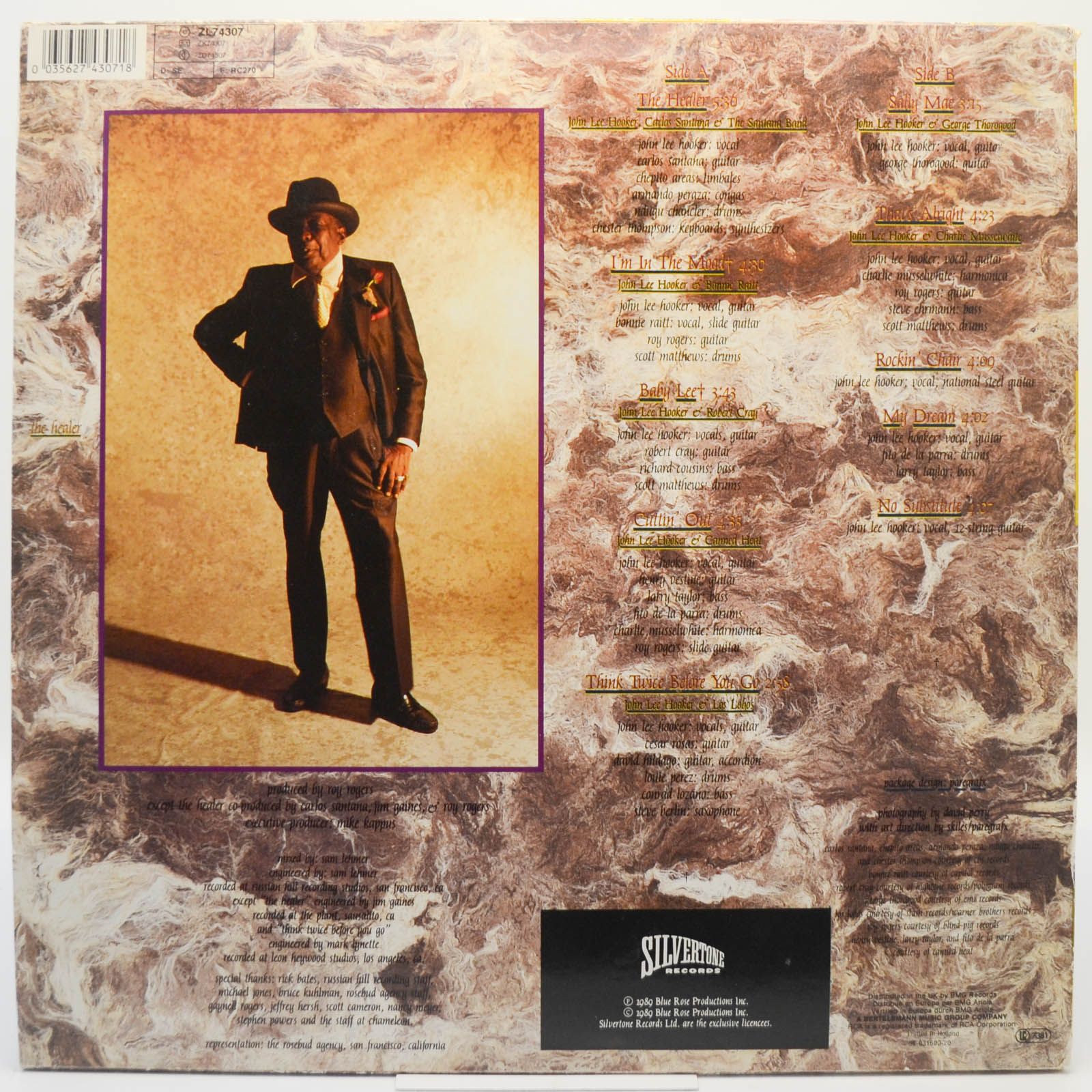 Виниловая пластинка John Lee Hooker — The Healer, 1989