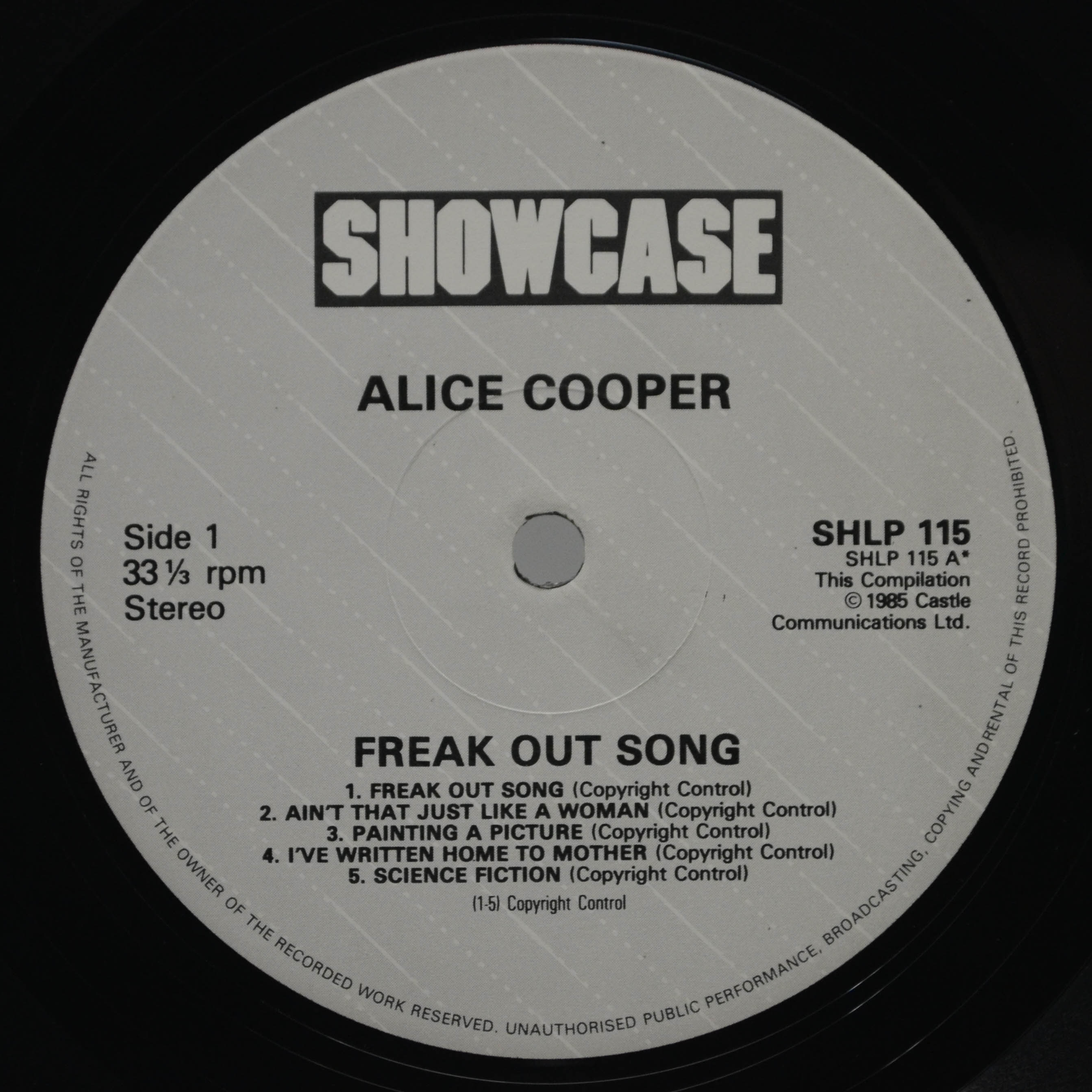 Alice Cooper — Freak Out Song (UK), 1985
