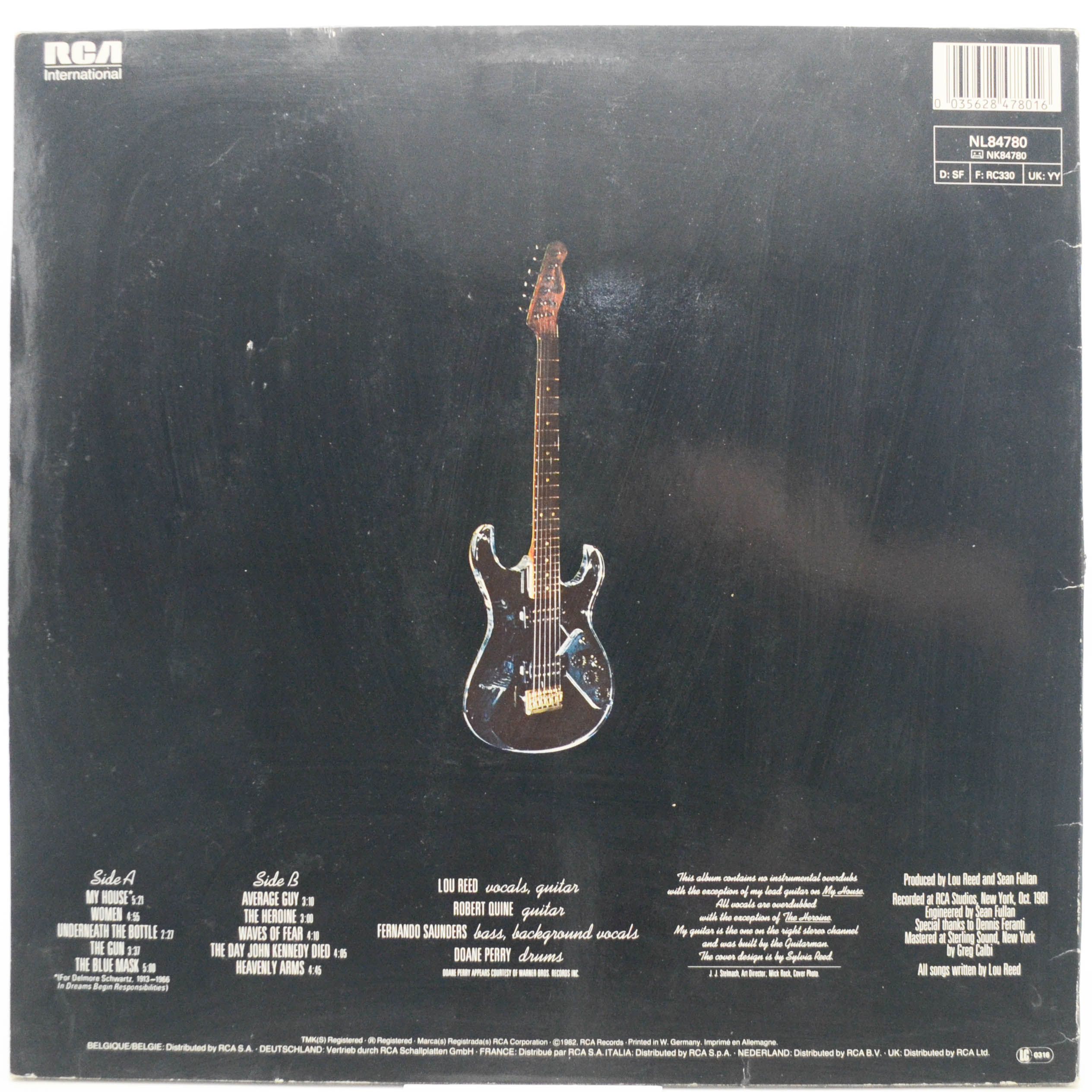 Виниловая пластинка Lou Reed — The Blue Mask, 1982
