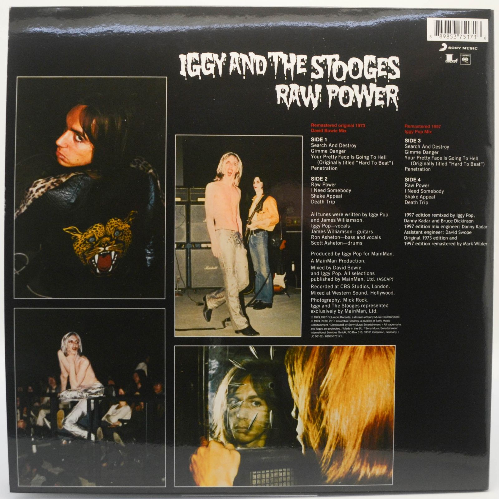 Виниловая пластинка Iggy And The Stooges — Raw Power (2LP), 1973