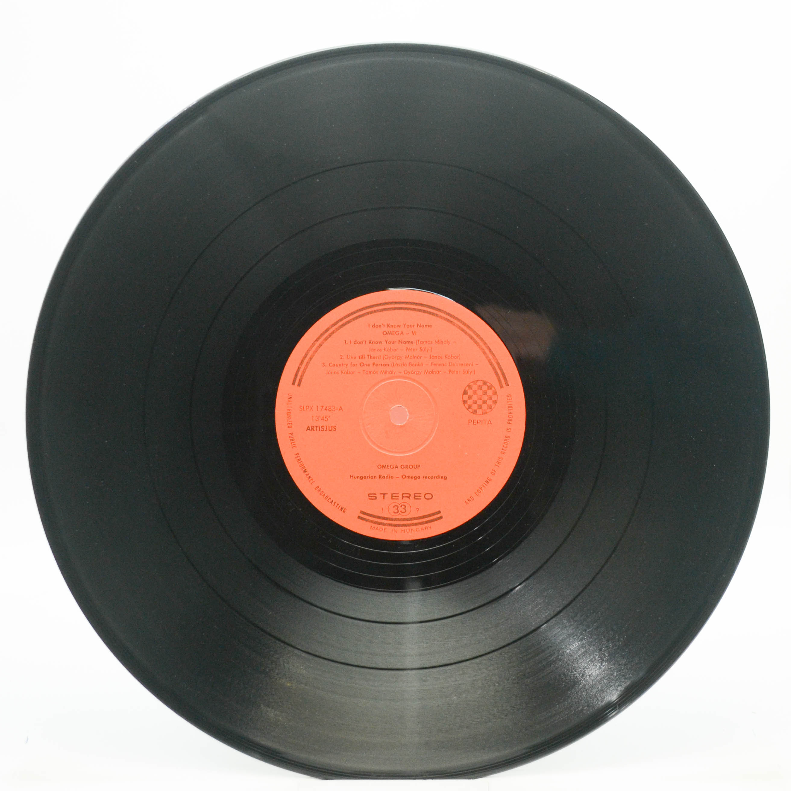 Виниловая пластинка Omega — 6 - Nem Tudom A Neved, 1975