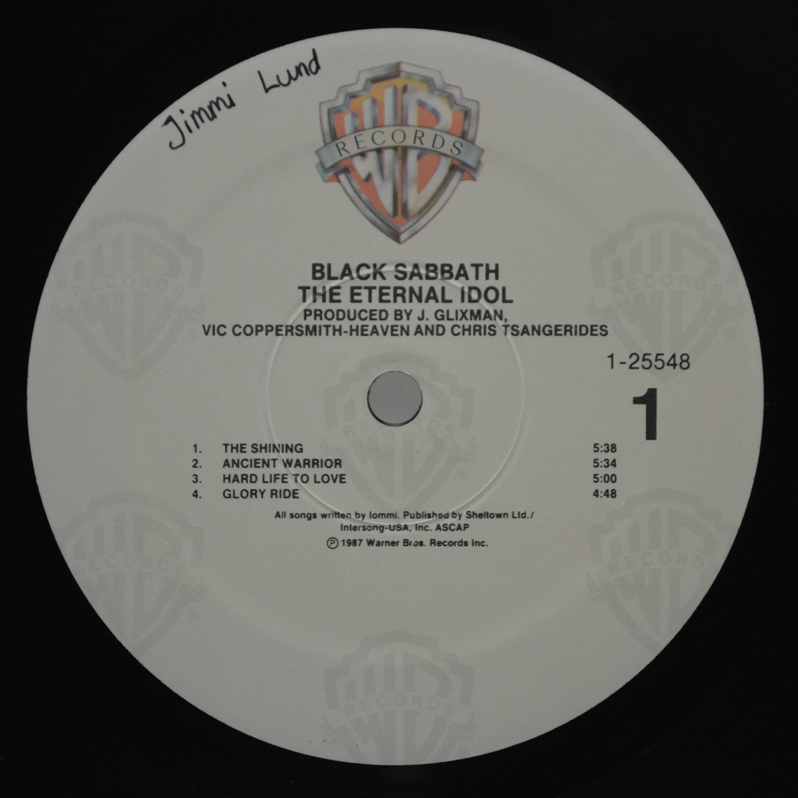 Виниловая пластинка Black Sabbath — The Eternal Idol (USA), 1987
