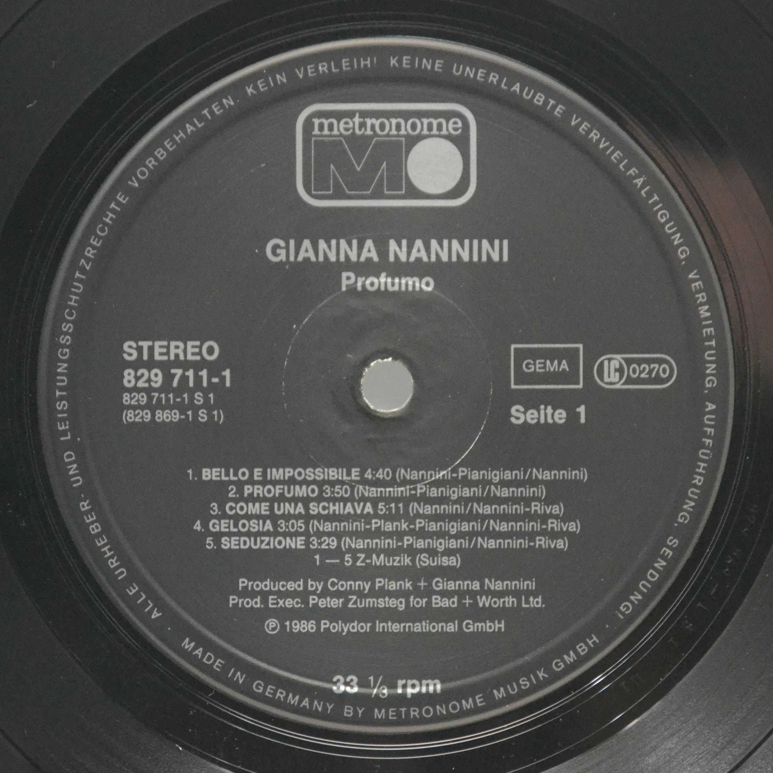 Gianna Nannini — Profumo, 1986