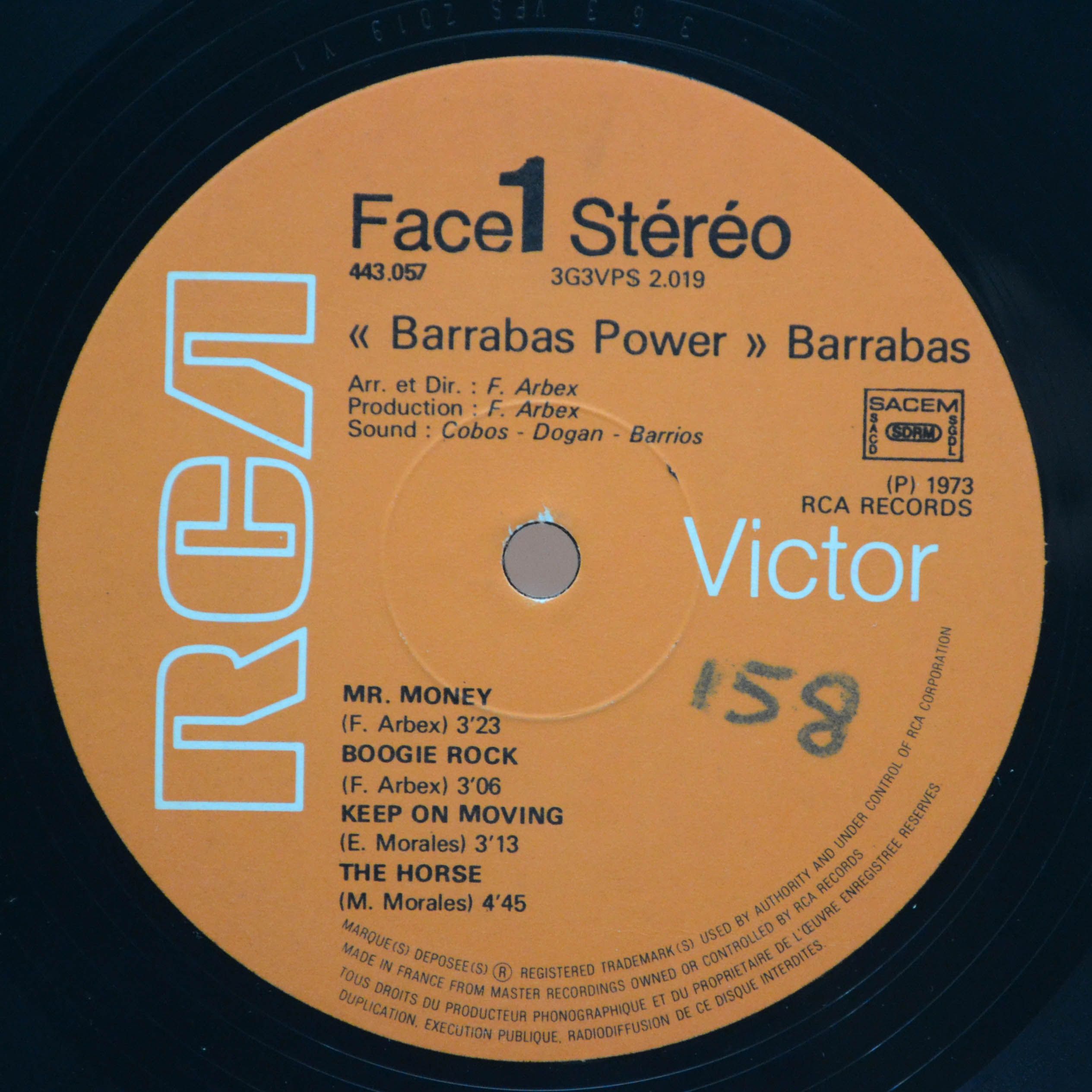 Виниловая пластинка Barrabas — Power, 1973