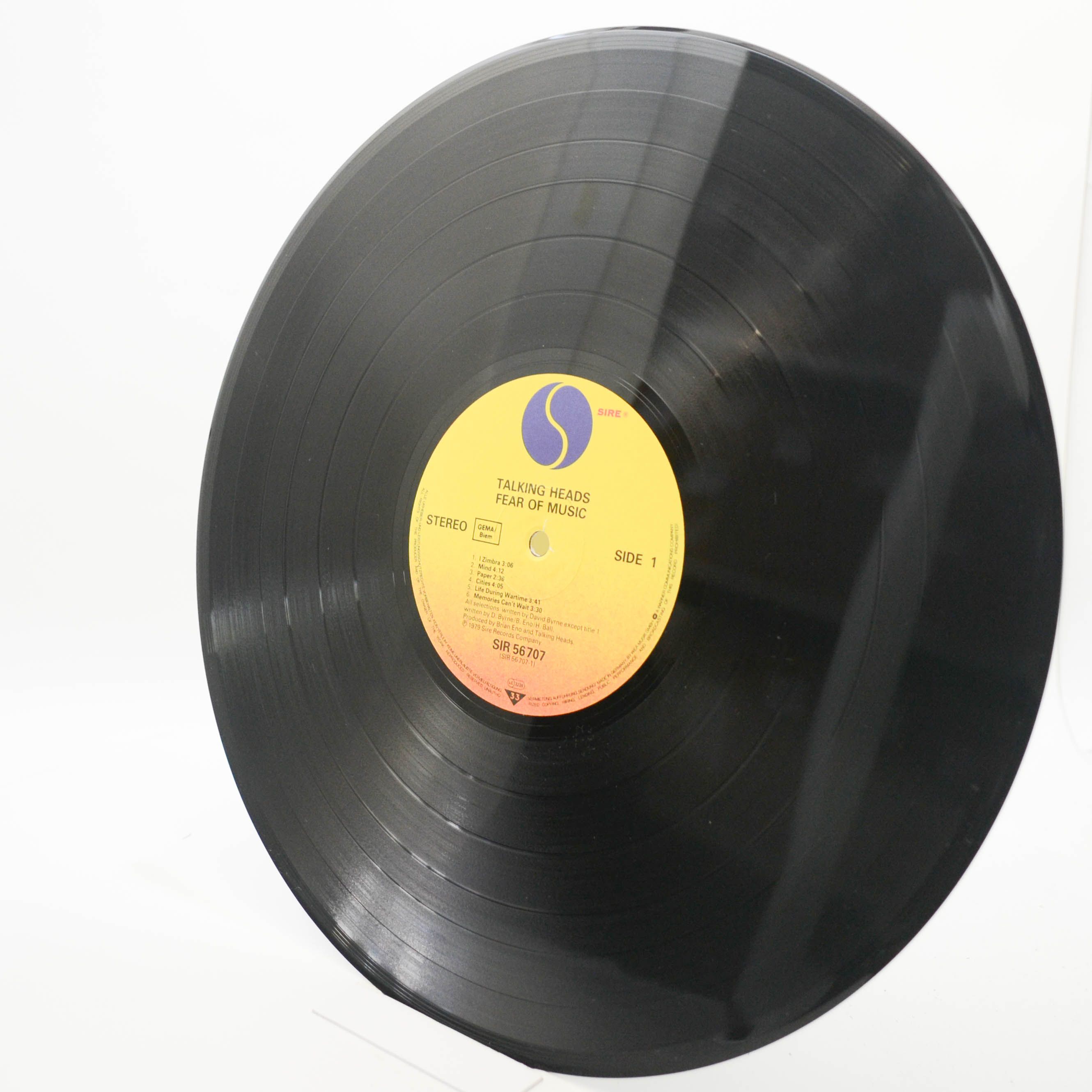 Виниловая пластинка Talking Heads — Fear Of Music, 1979