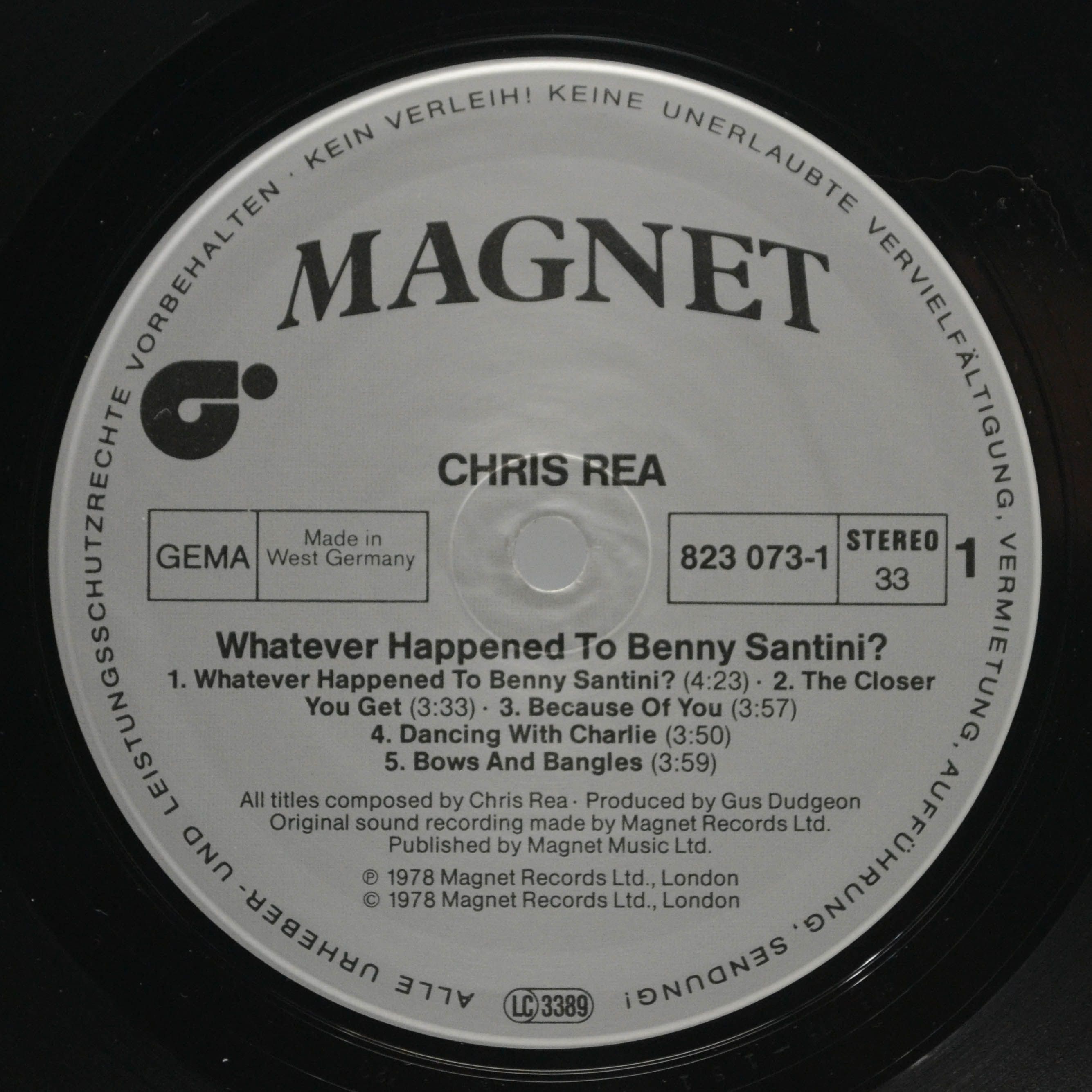 Chris Rea — Whatever Happened To Benny Santini?, 1978