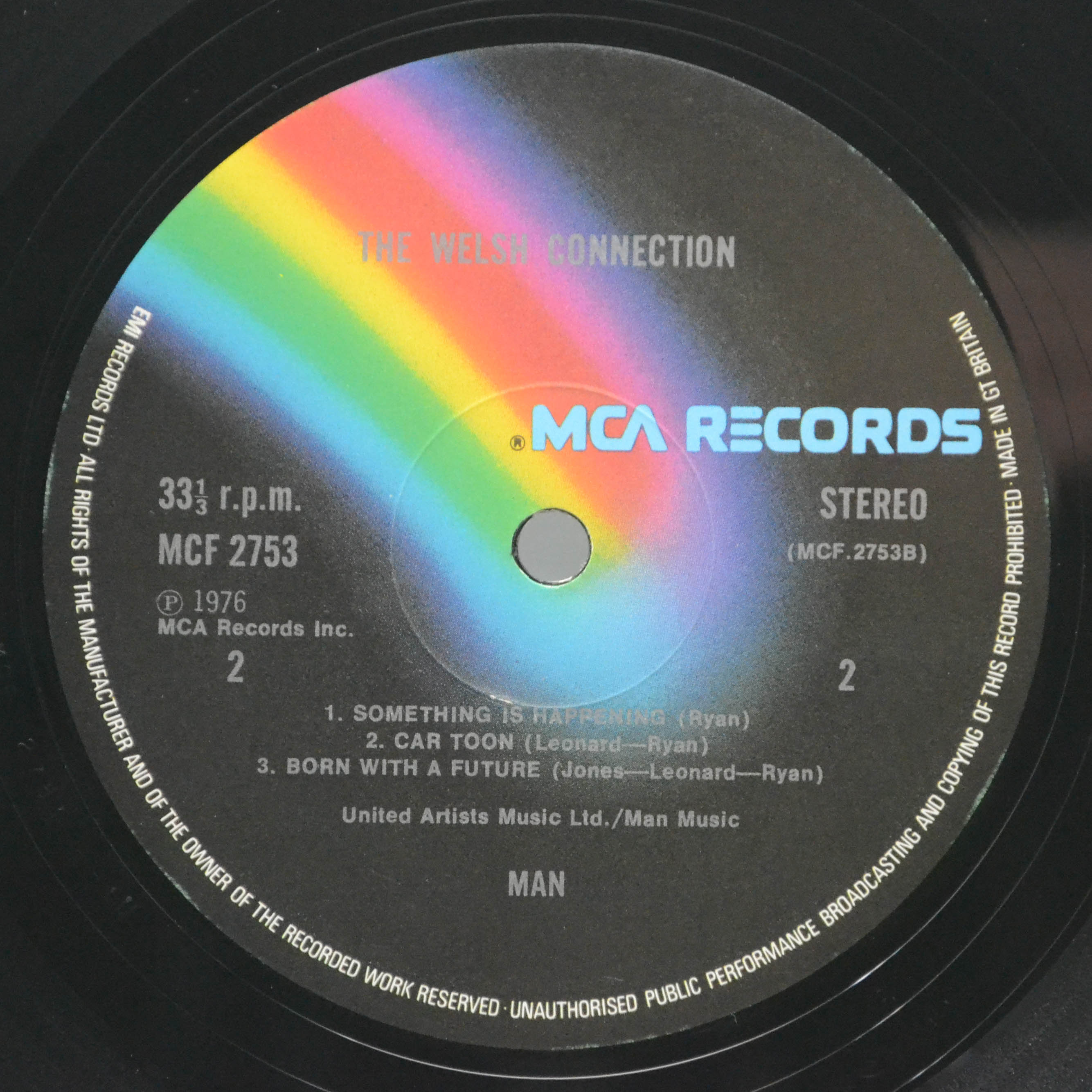 Виниловая пластинка Man — The Welsh Connection (1-st, UK), 1976