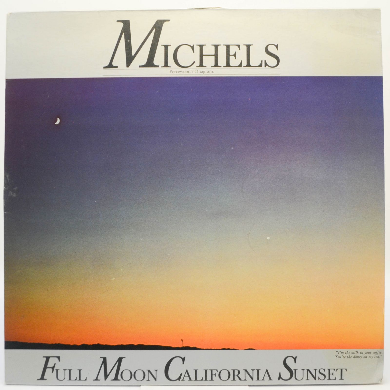 Виниловая пластинка Michels — Full Moon California Sunset, 1978