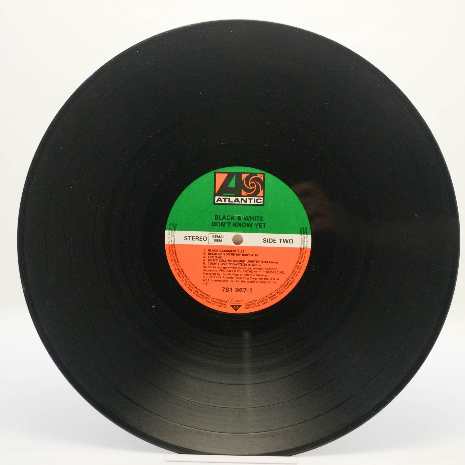 Виниловая пластинка Black & White — Don't Know Yet, 1989