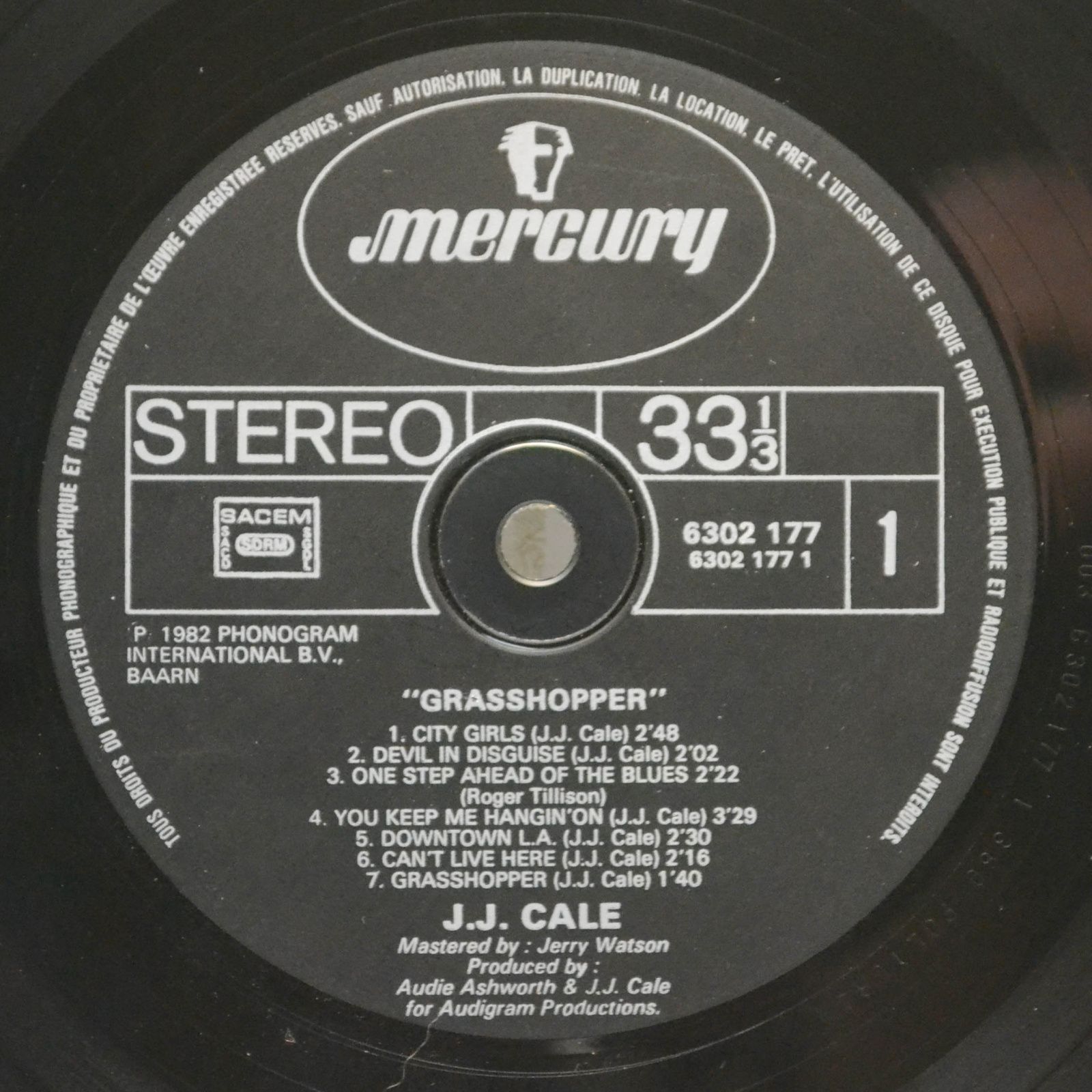 J.J. Cale — Grasshopper, 1982