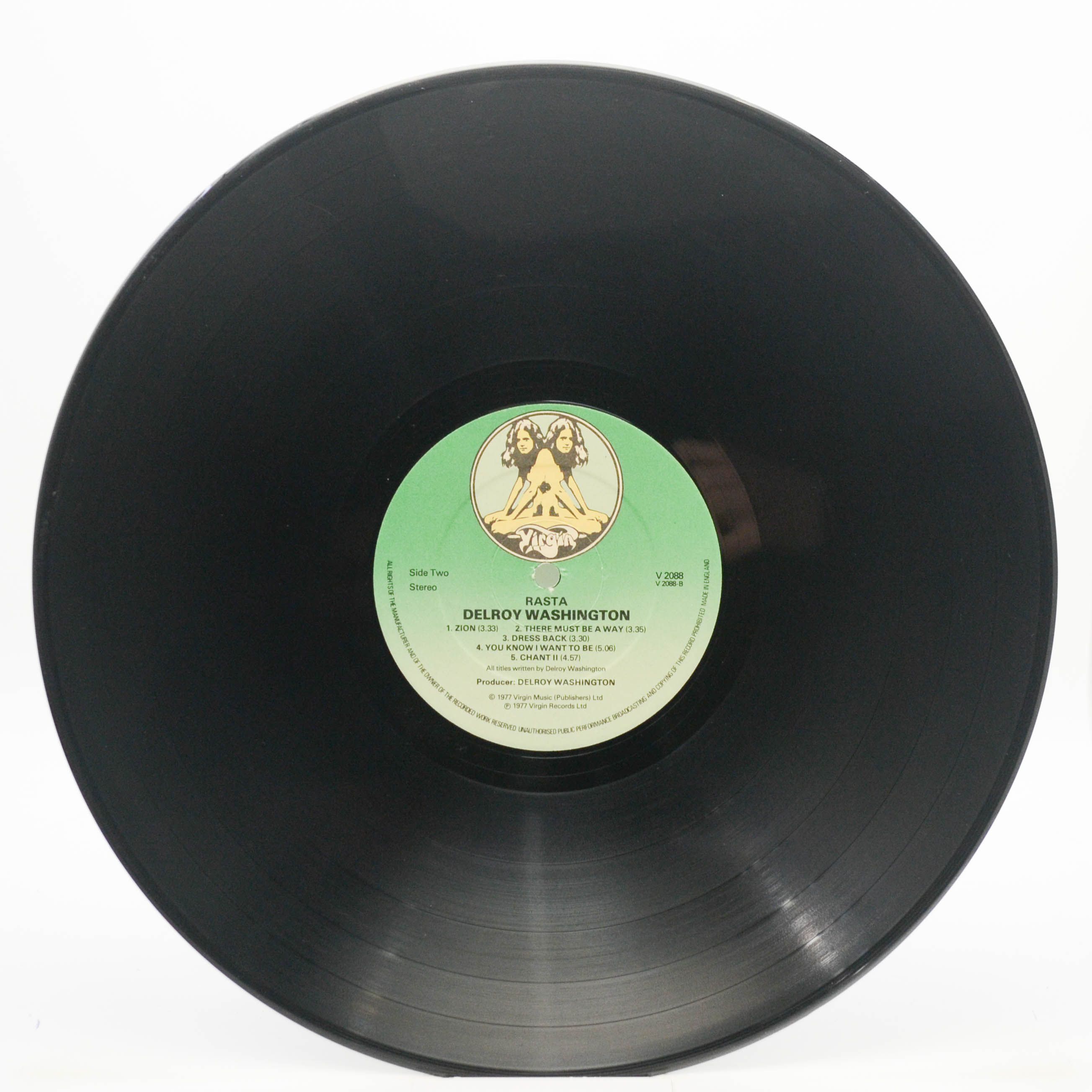 Виниловая пластинка Delroy Washington — Rasta (UK), 1977