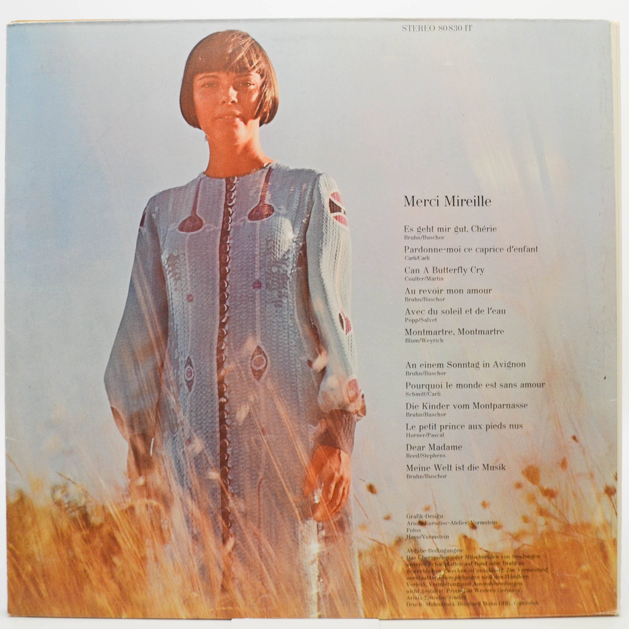 Mireille Mathieu — Merci Mireille, 1970