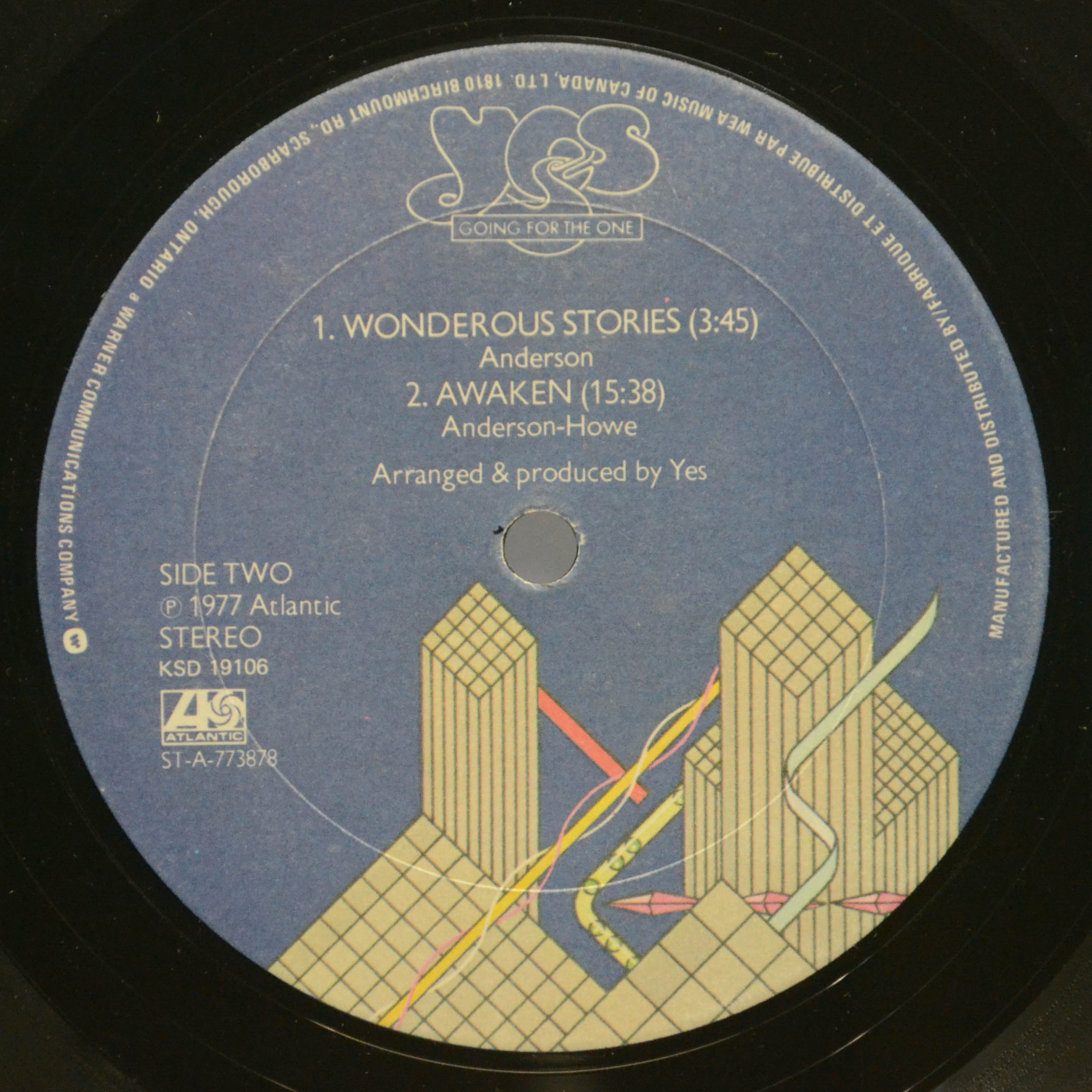 Виниловая пластинка Yes — Going For The One, 1977