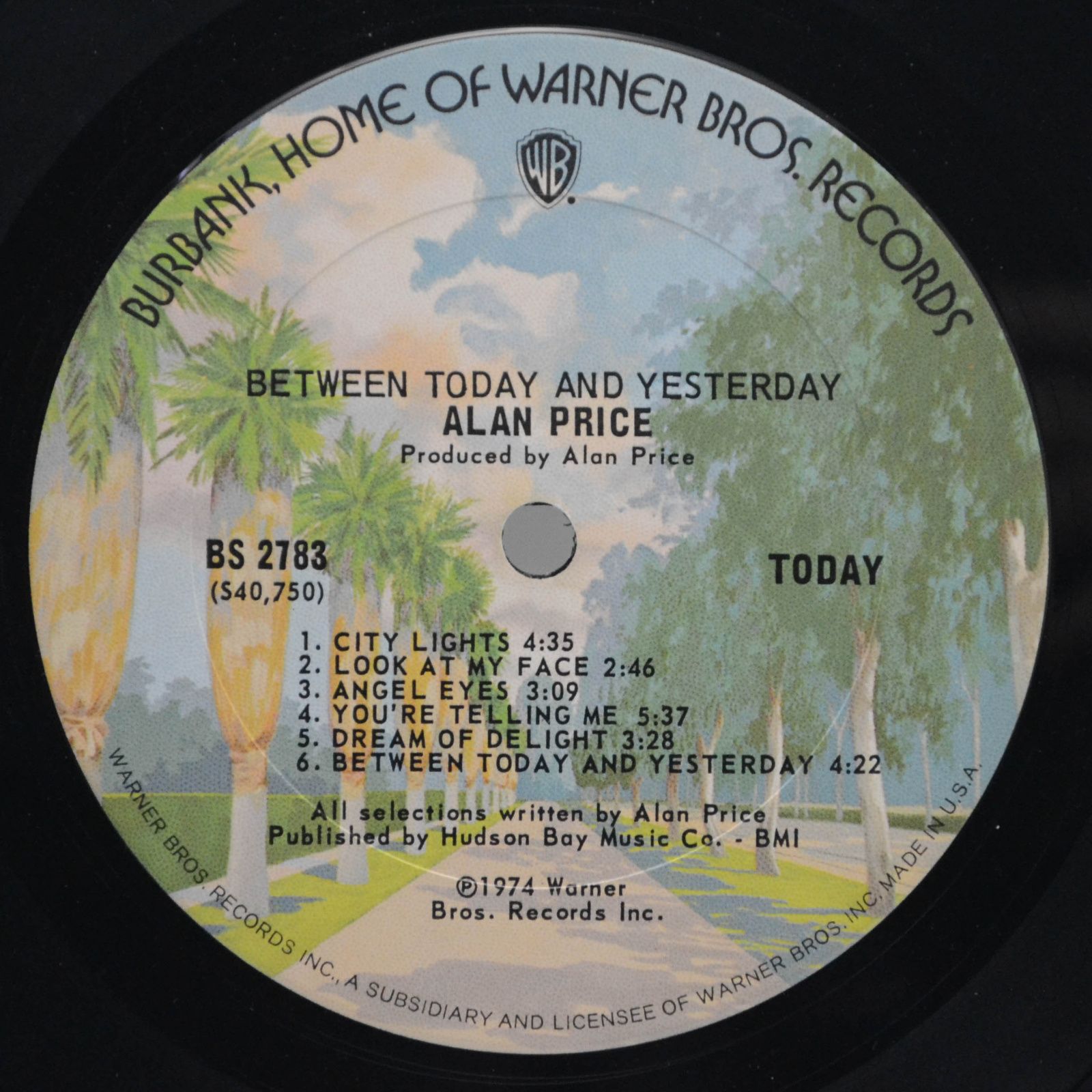 Виниловая пластинка Alan Price — Between Today And Yesterday (USA), 1974