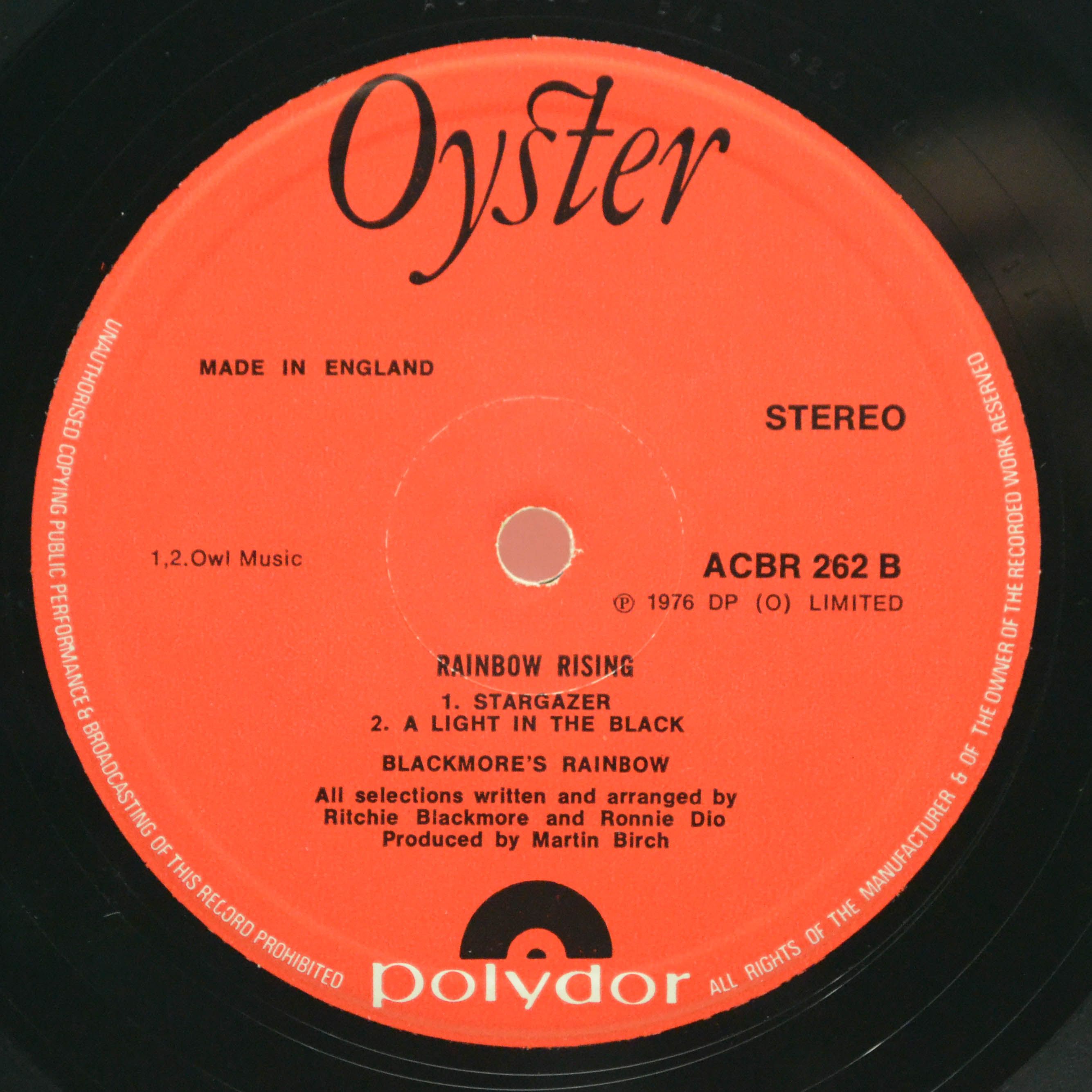 Blackmore's Rainbow — Rainbow Rising (UK), 1976